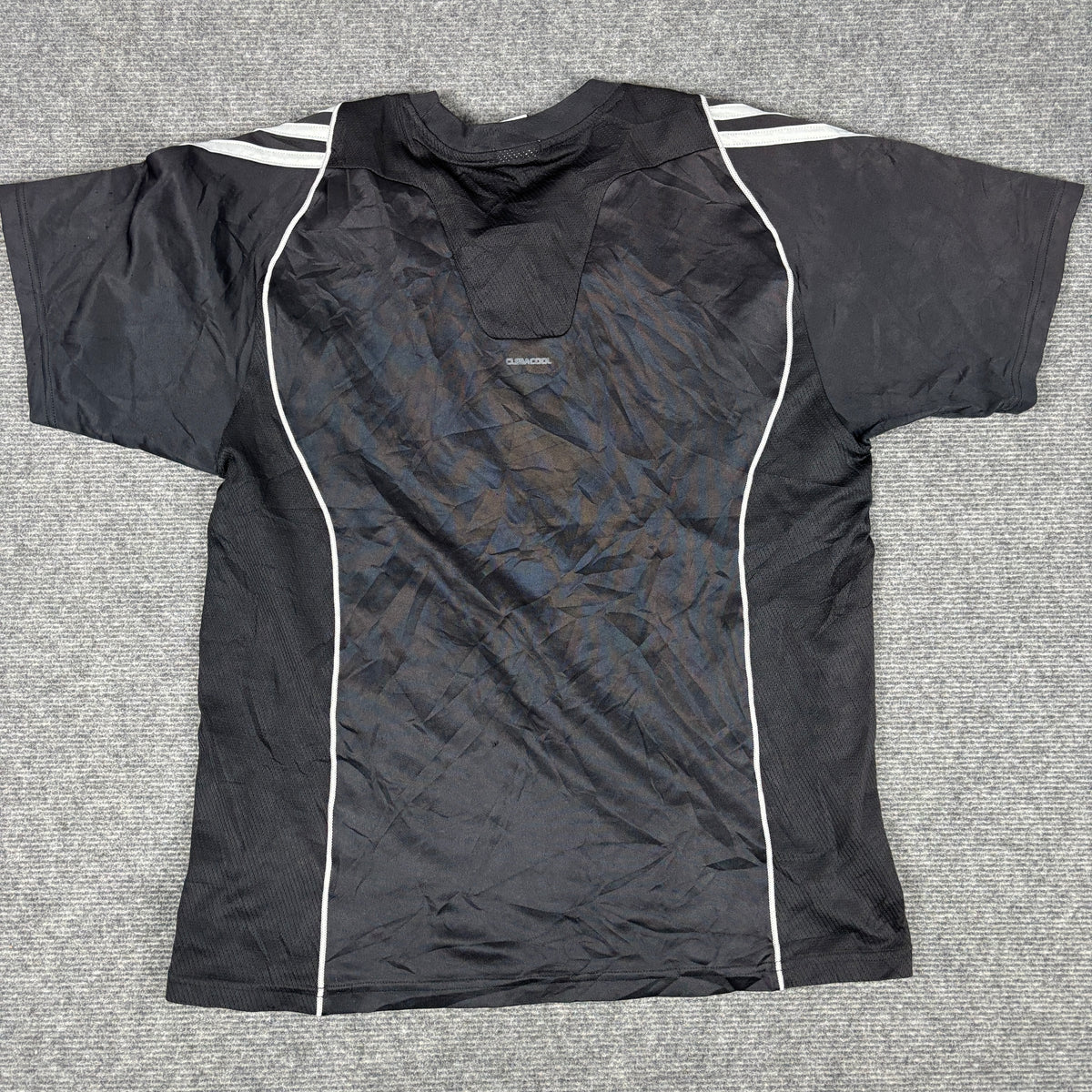 Vintage Adidas Climacool Jersey Men's Small Black Activewear T-shirt