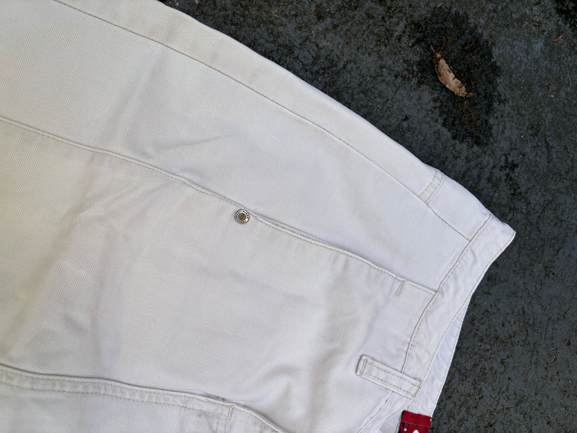 Vintage 90s Oakley Skirt Size L UK 12 Denim Pleated Red Tag Pockets Embroidered