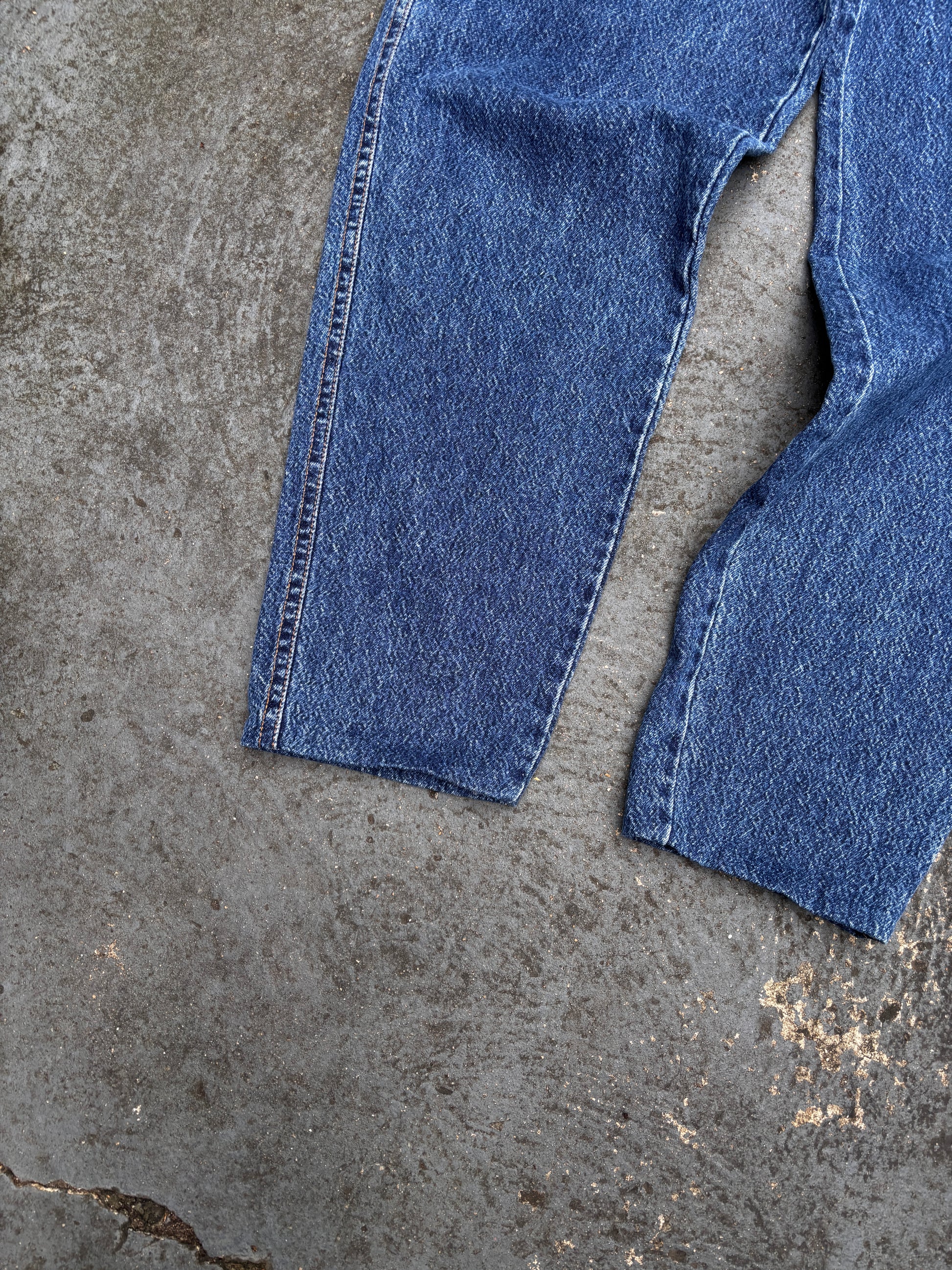 Vintage Lee Jeans Women’s AU 12 Blue White Tab MR Acid Wash Panels