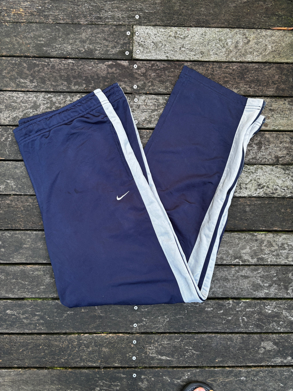 Vintage Nike Track Pants Size XXL Navy Grey