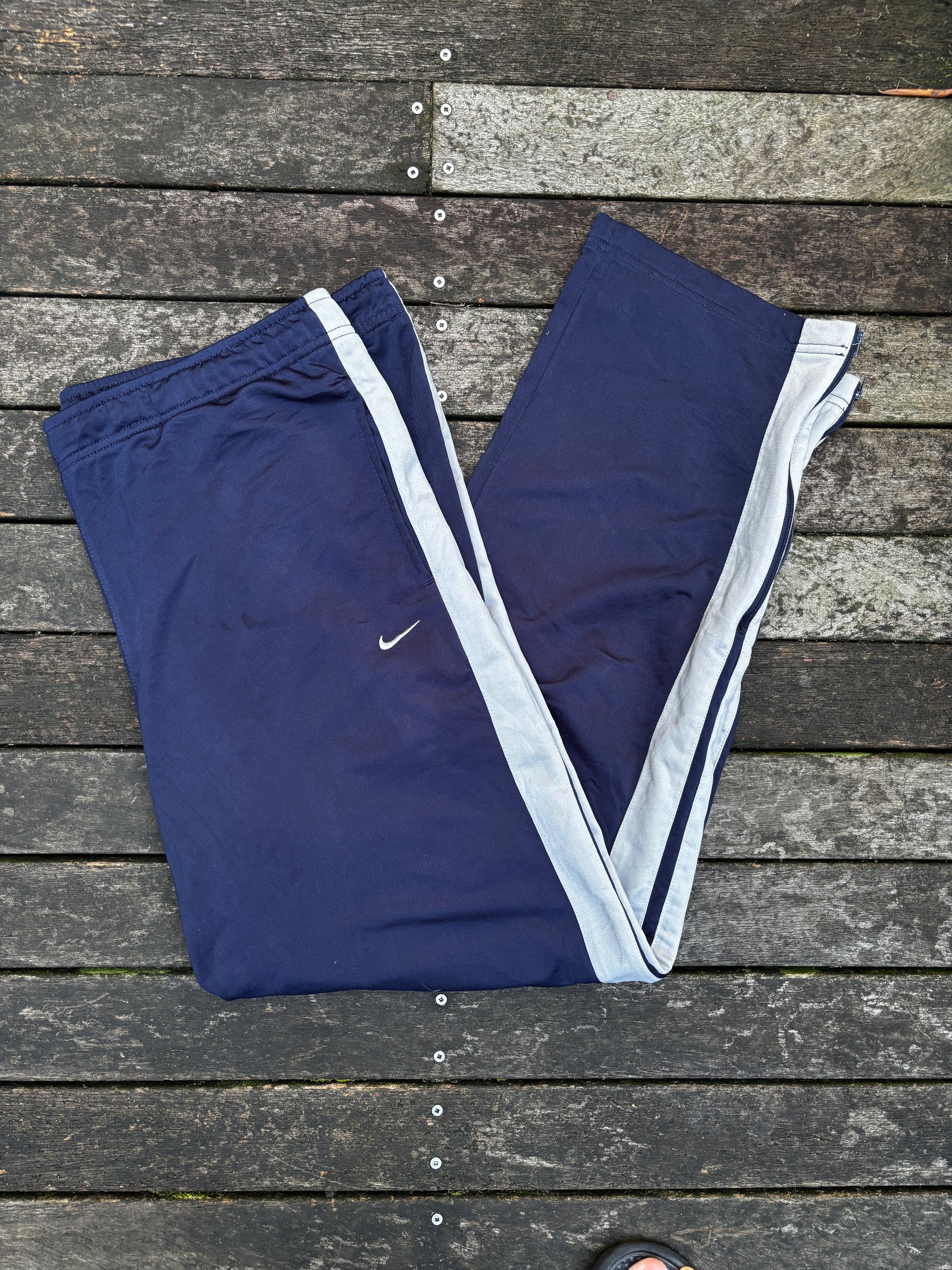 Vintage Nike Track Pants Size XXL Navy Grey