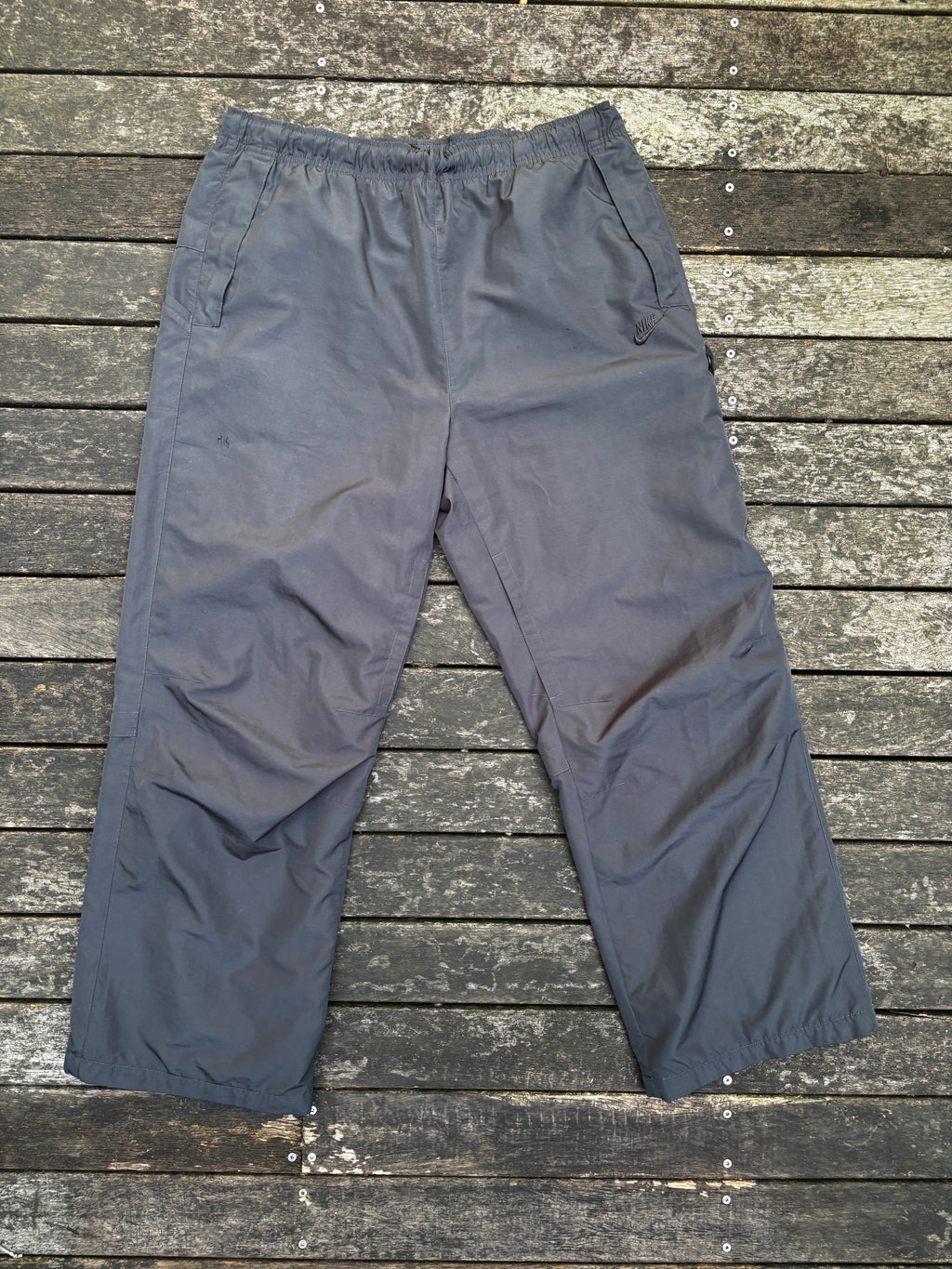 Y2K Nike Black on Black Track Pants Size L Windbreaker