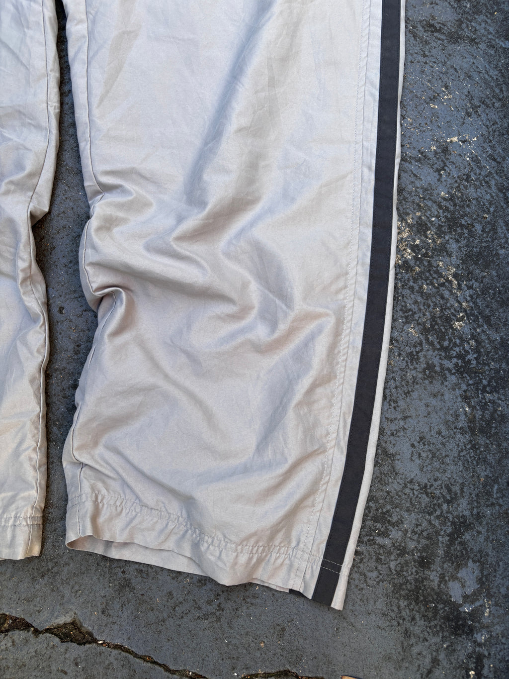 Vintage Y2K Nike Cargo Pants Size XXL Double Grey Wide Leg Nylon Windbreakers