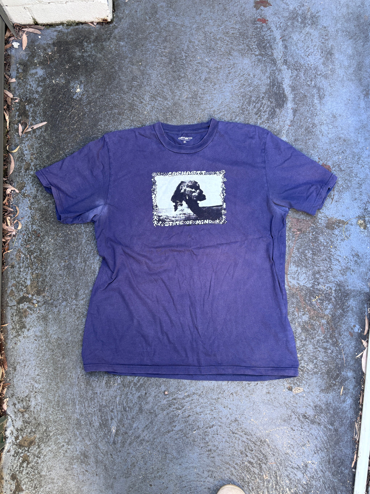 Carhartt WIP Sphinx T-shirt Size XL Navy State of Mind Graphic UK Release Only