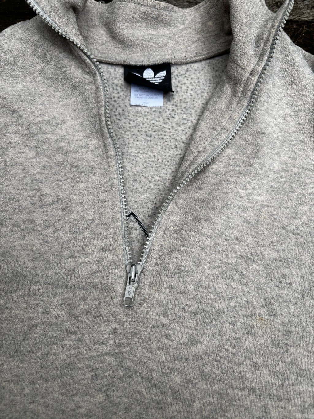 Vintage Adidas 1/4 Zip Ugly Jumper Size S