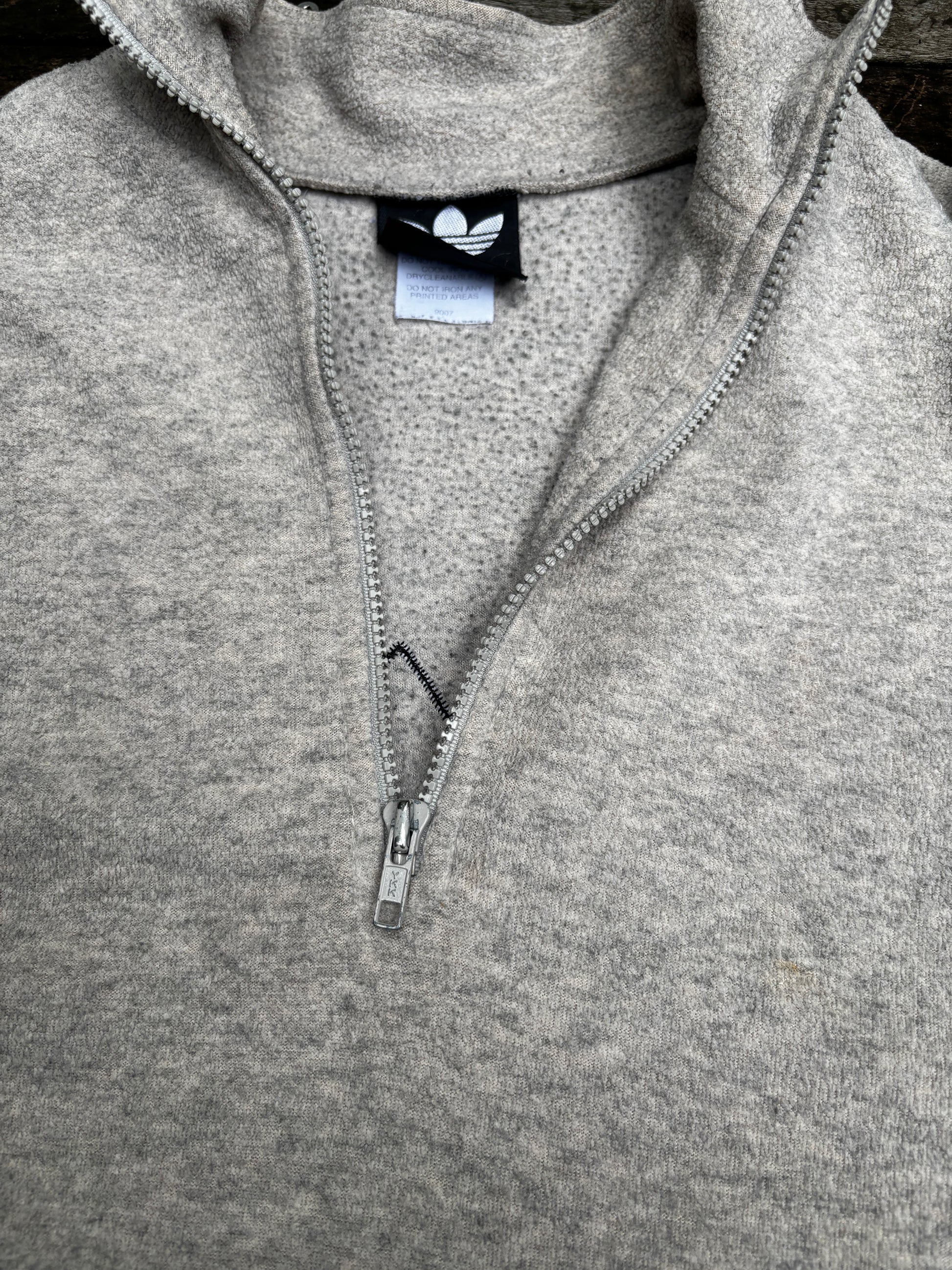 Vintage Adidas 1/4 Zip Ugly Jumper Size S