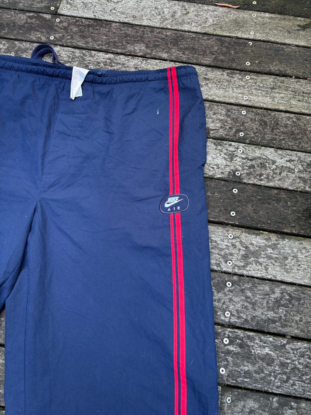 Nike Y2K Track Pants Size XXL Navy Red Line Detail
