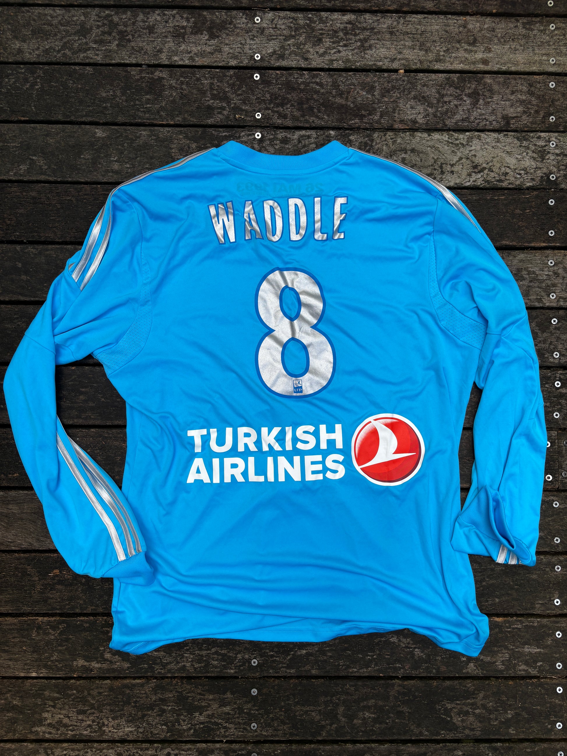 Olympique Marseille Waddle #8 Jersey Size XL