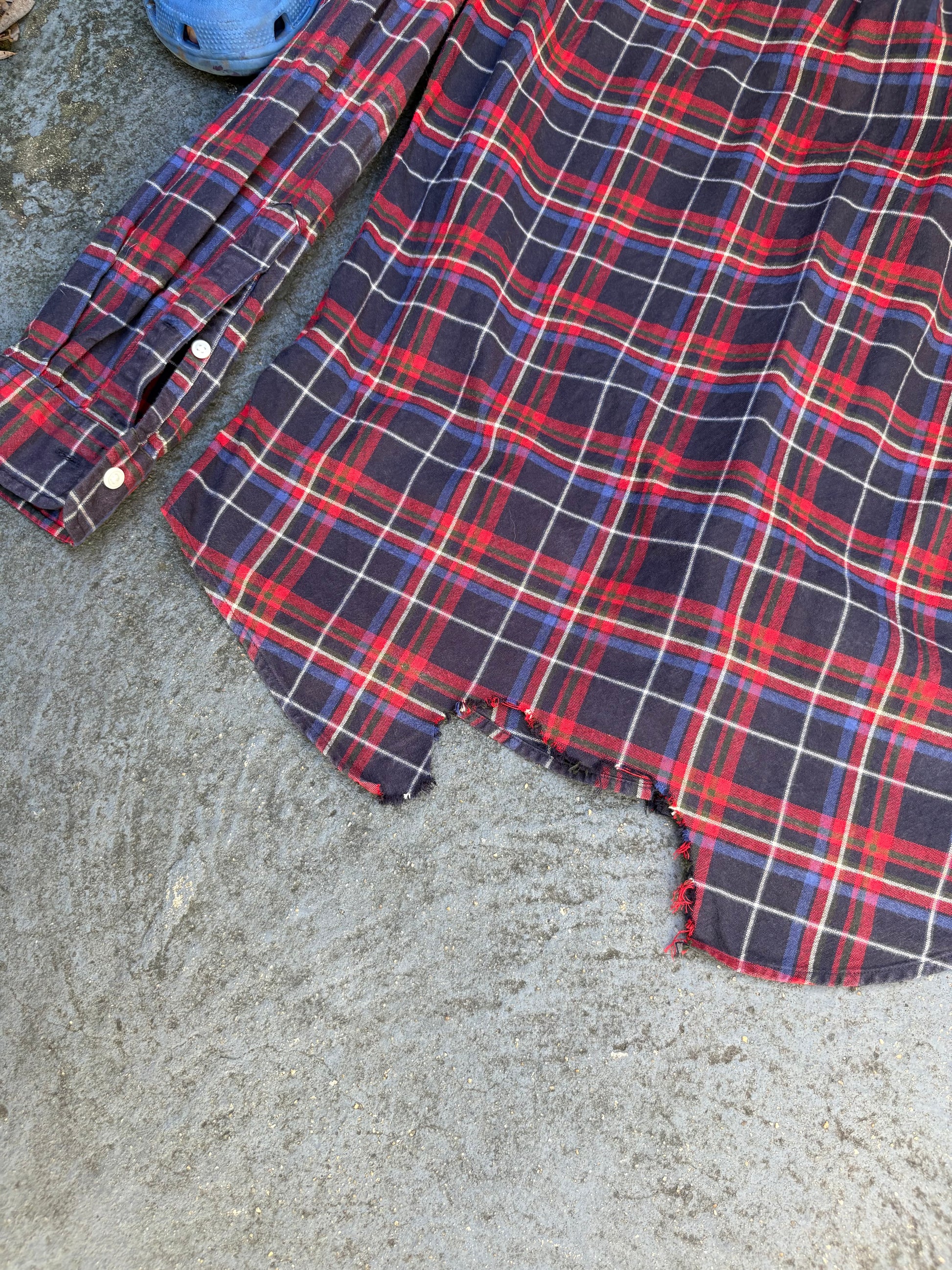 Vintage 90s Ralph Lauren Shirt Size M Tartan Gingham Red Black Preppy Grunge