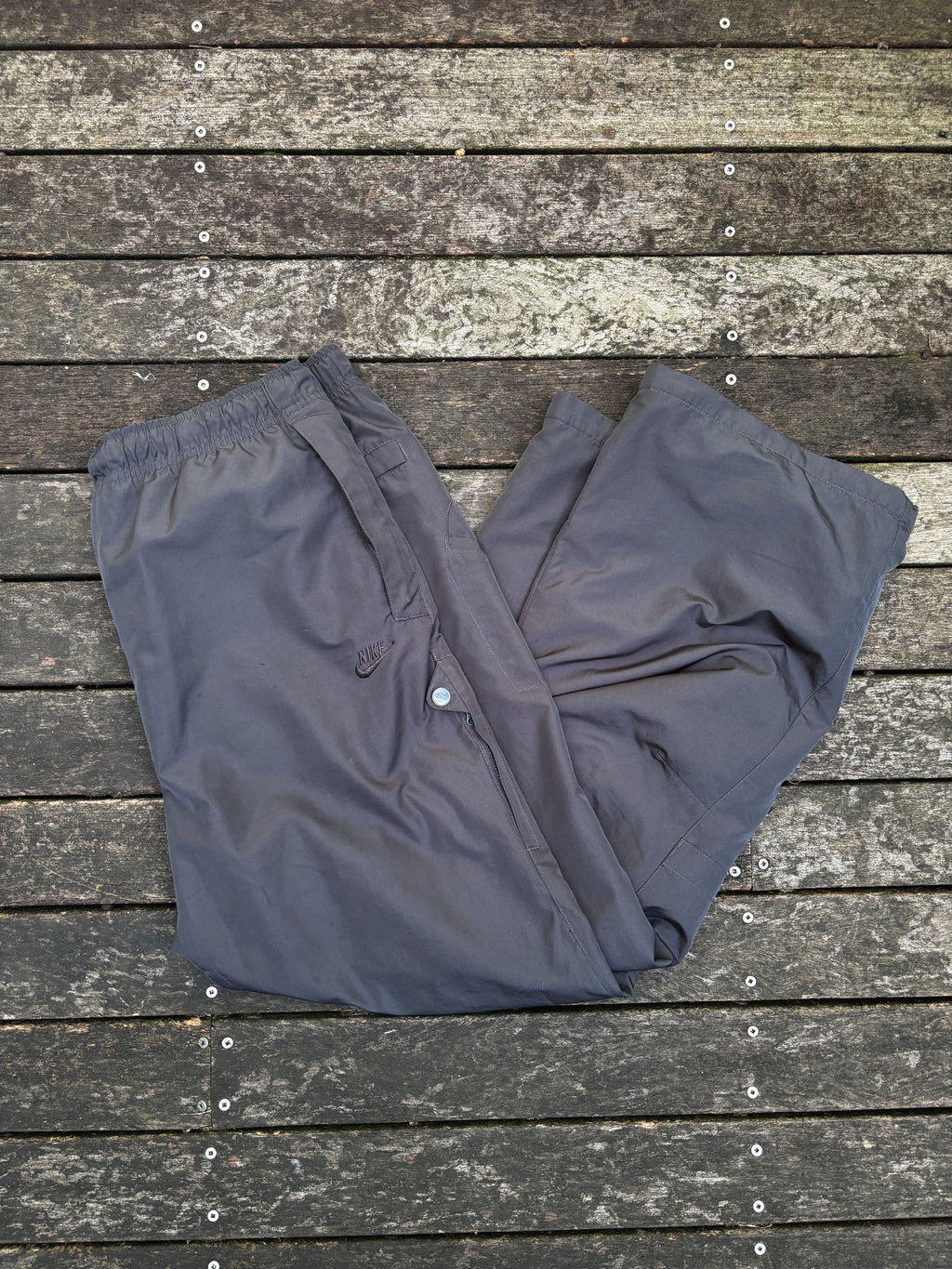 Y2K Nike Black on Black Track Pants Size L Windbreaker
