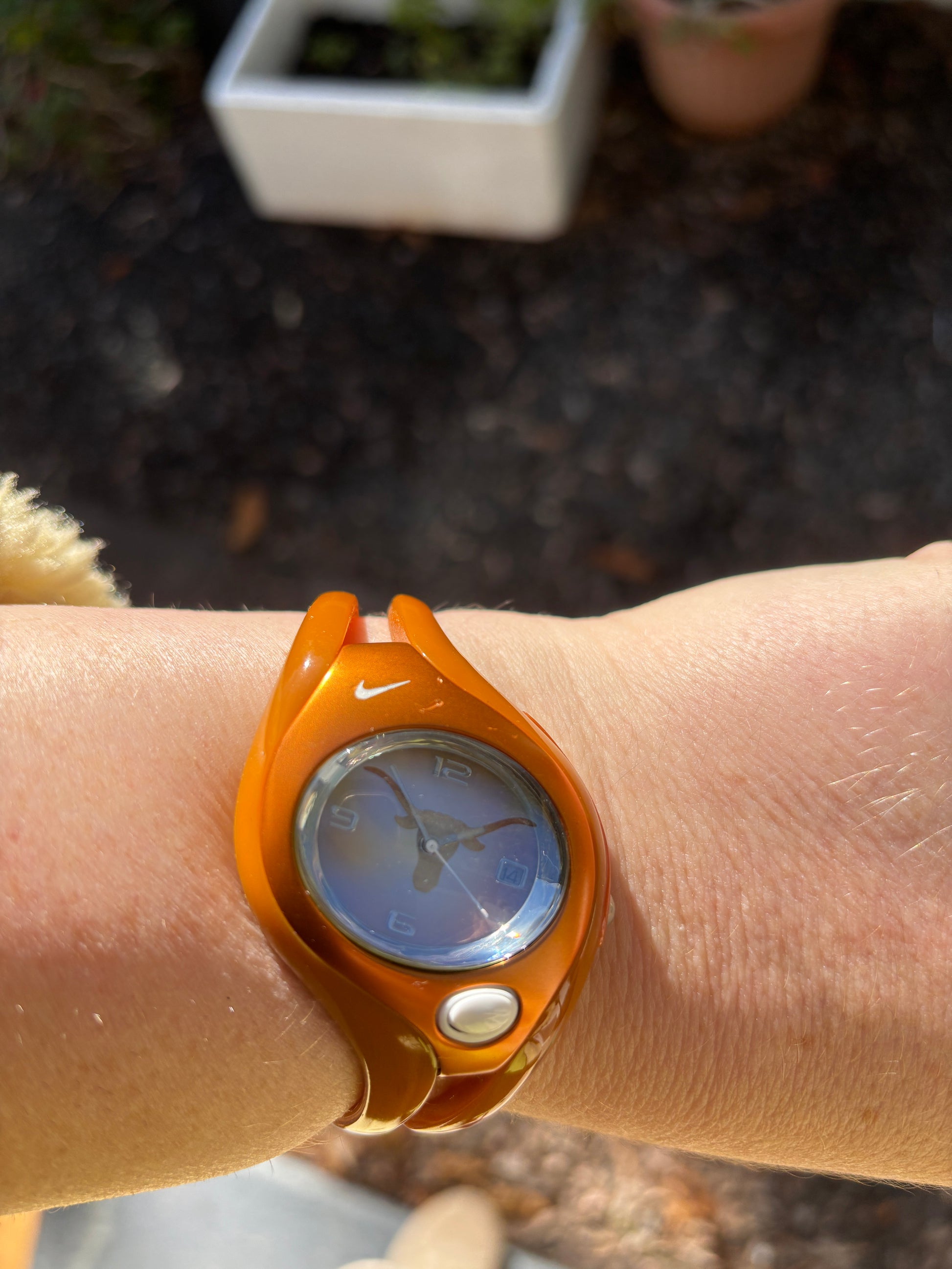 Vintage Y2K Nike Team Triax Swift Texas Longhorns Yellow Orange Analogue Watch