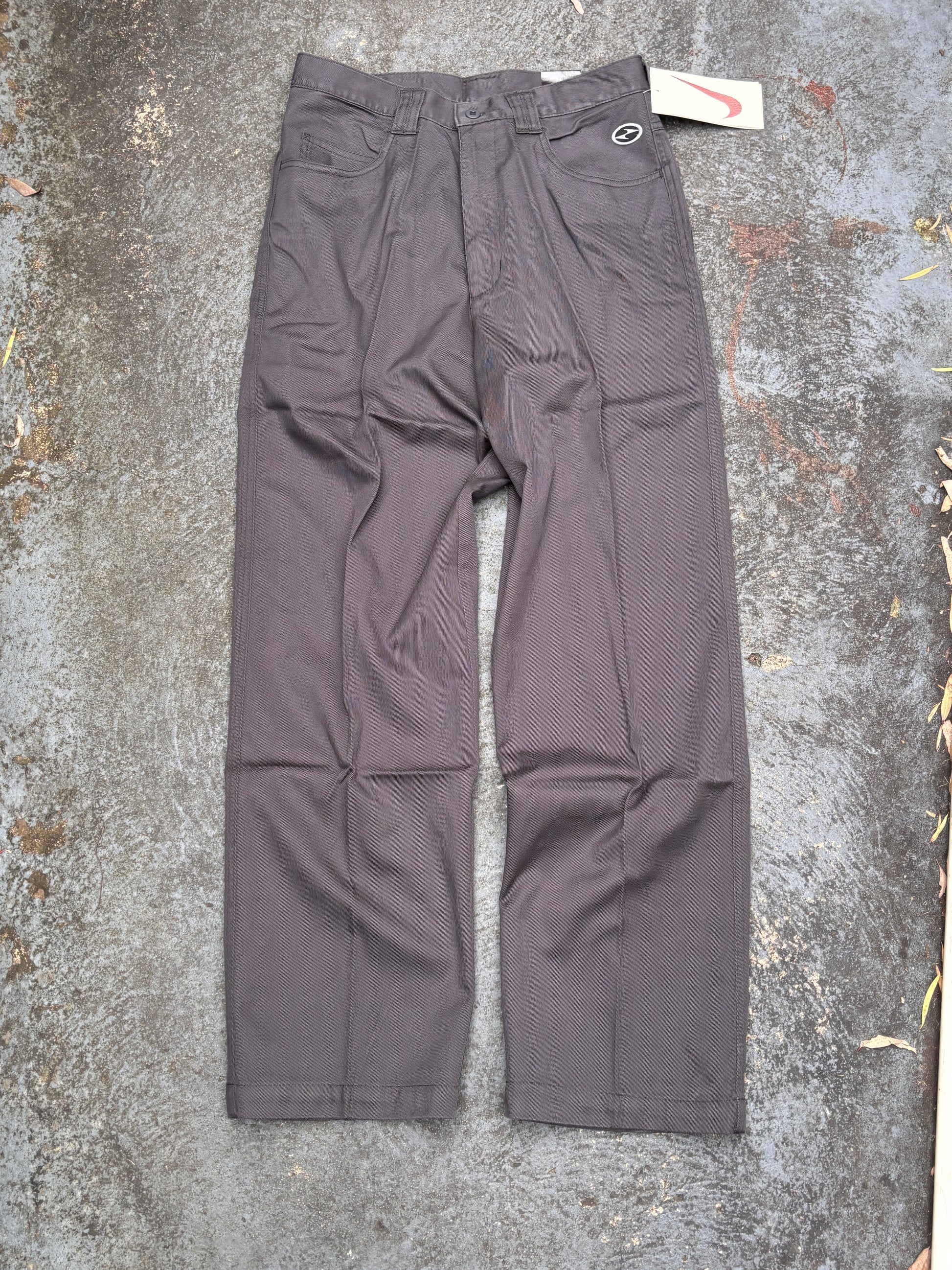 Vintage 90s Nike Golf Pants Size 30 Tiger Woods Yin Yang Logo Wide Leg NWT Deadstock