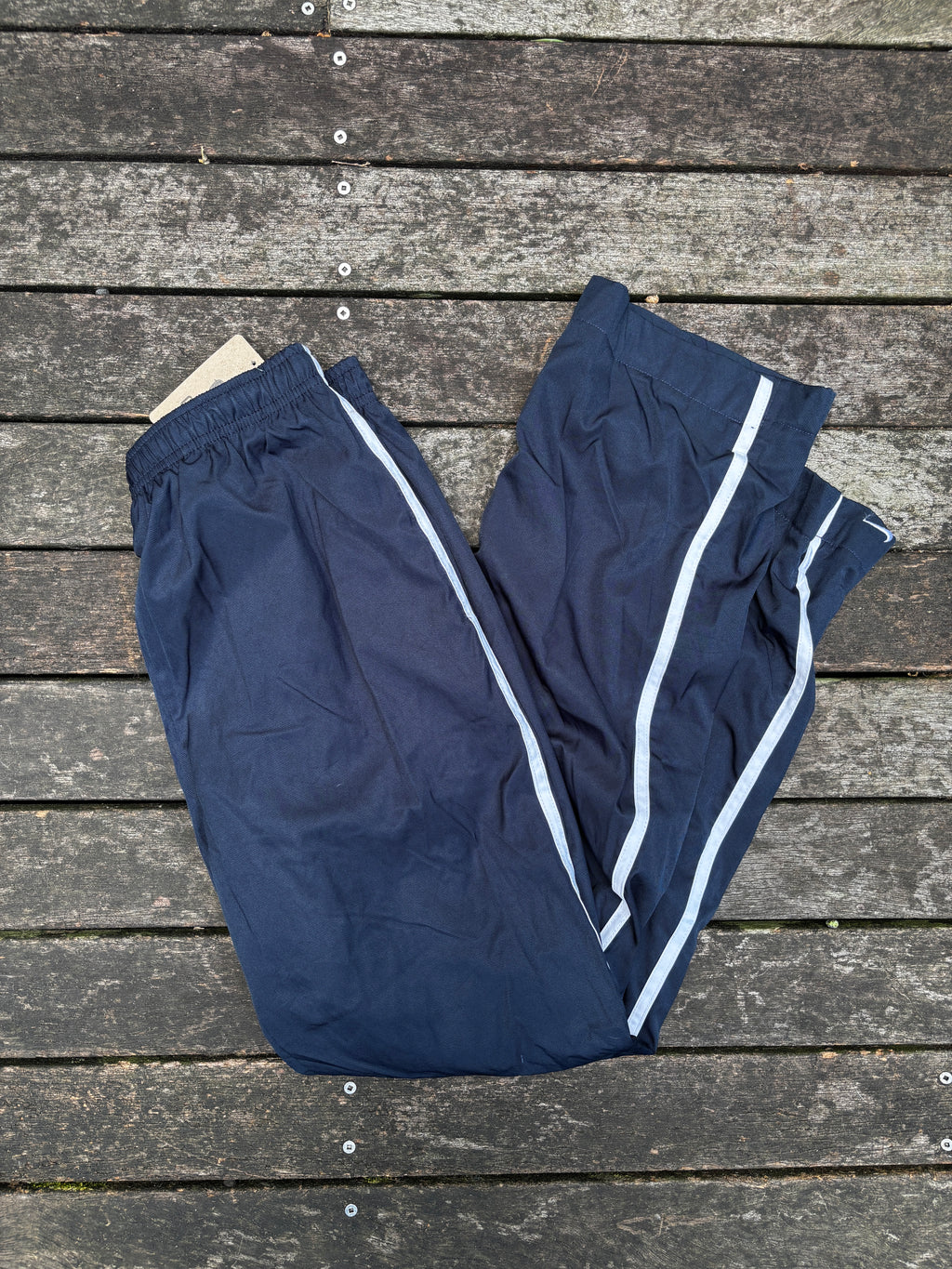 Vintage Y2K Women's Nike Track Pants Size S Navy