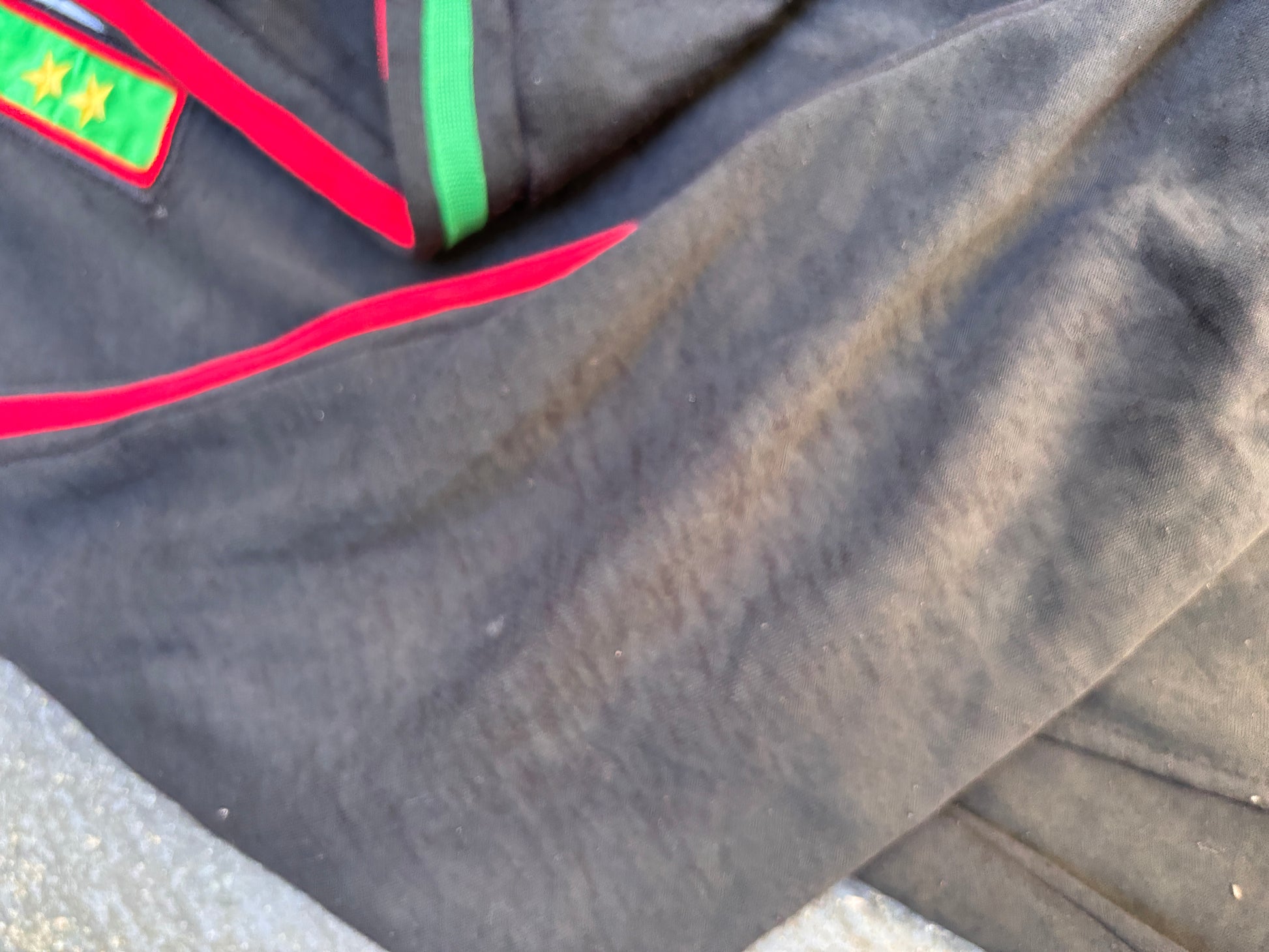 Vintage 90s Kappa Italia Jacket Size XL Black Embroidered Italy Flag Full Zip