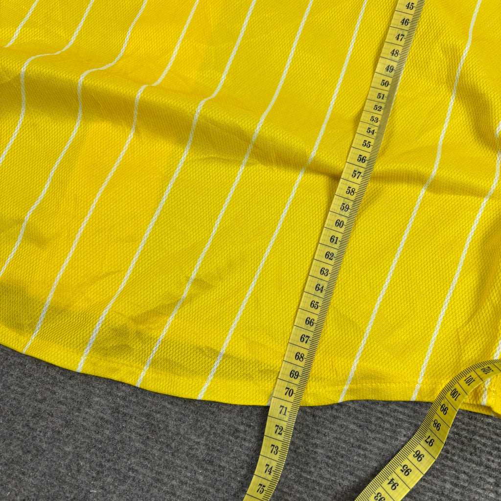 Majestic Soft Bank Hawks Jersey Men's Large Yellow Japanese Baseball NPL