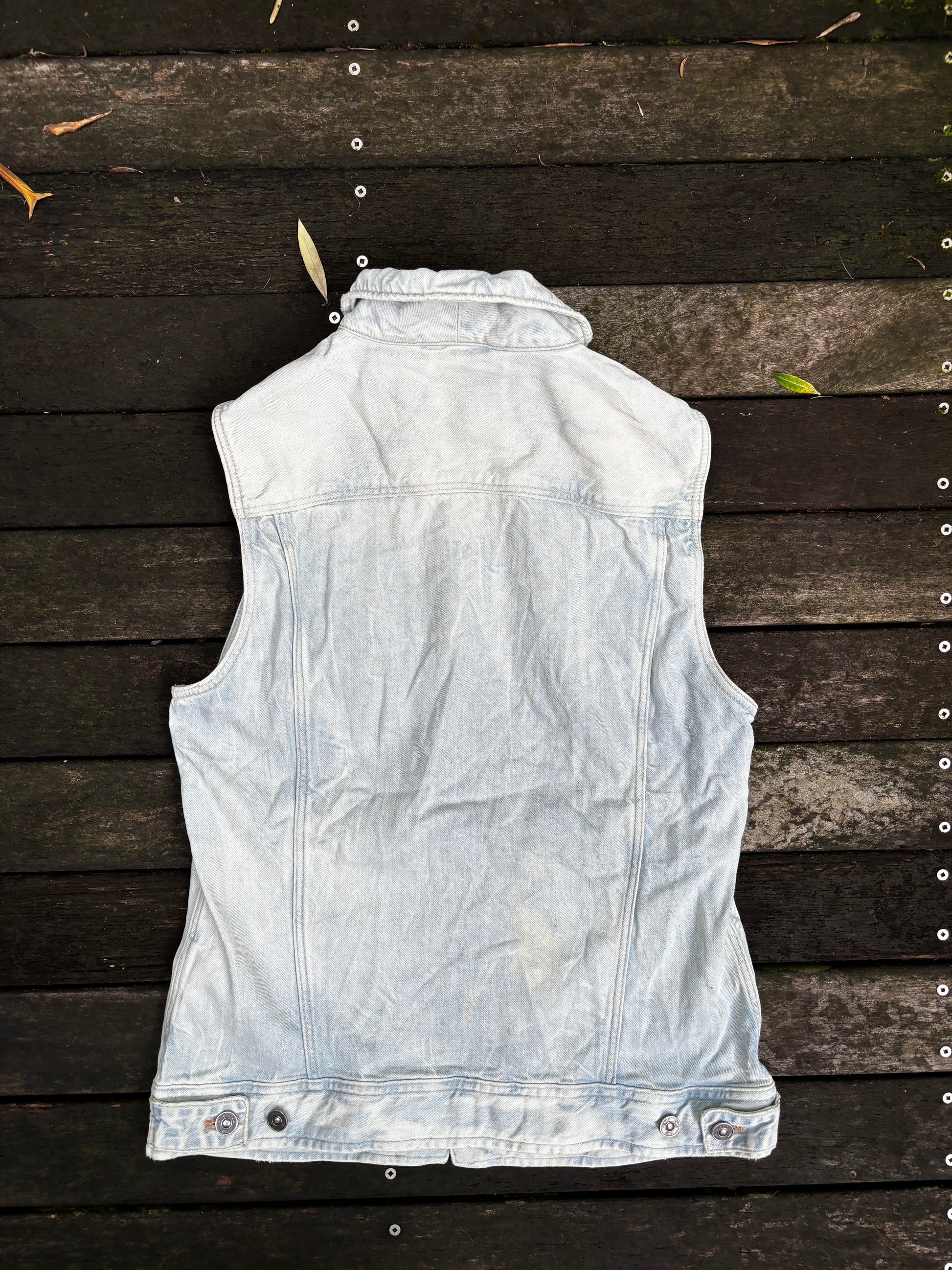 Y2K G-Star Raw Denim Vest Size M