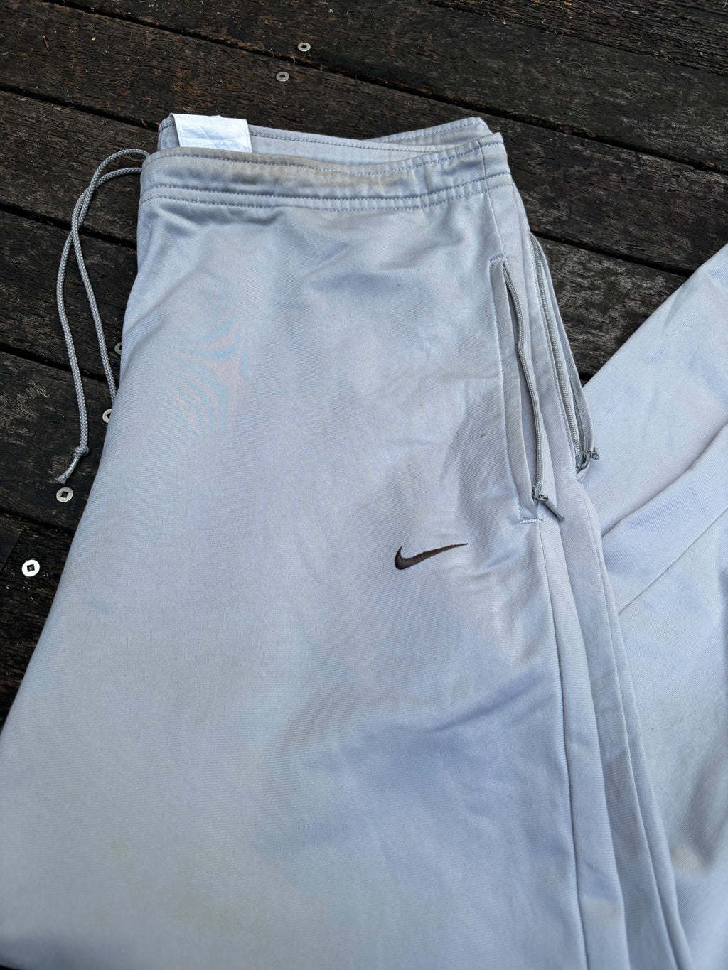 Y2K Nike Grey Track Pants Size S