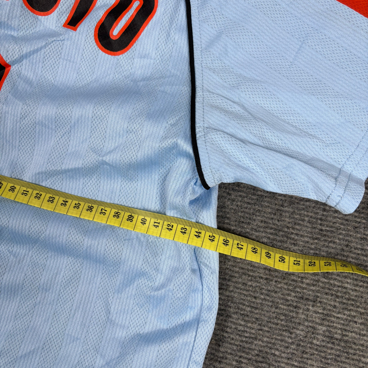 Tokyo Giants Japanese Baseball Jersey Men's Small Blue Orange NPL T-shirt