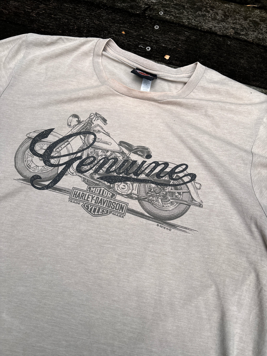 2018 Harley Davidson T-shirt Size XL Brown