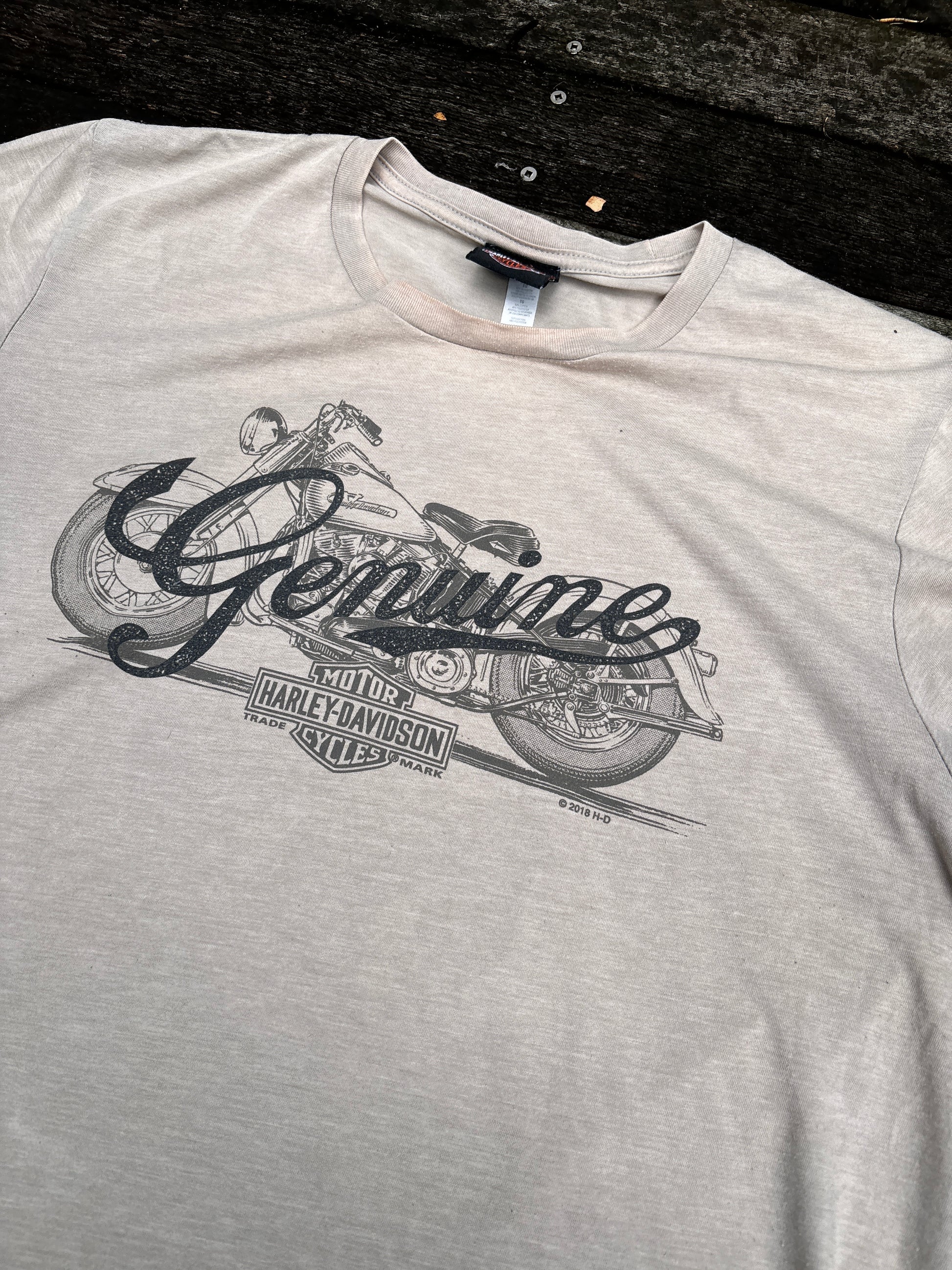2018 Harley Davidson T-shirt Size XL Brown