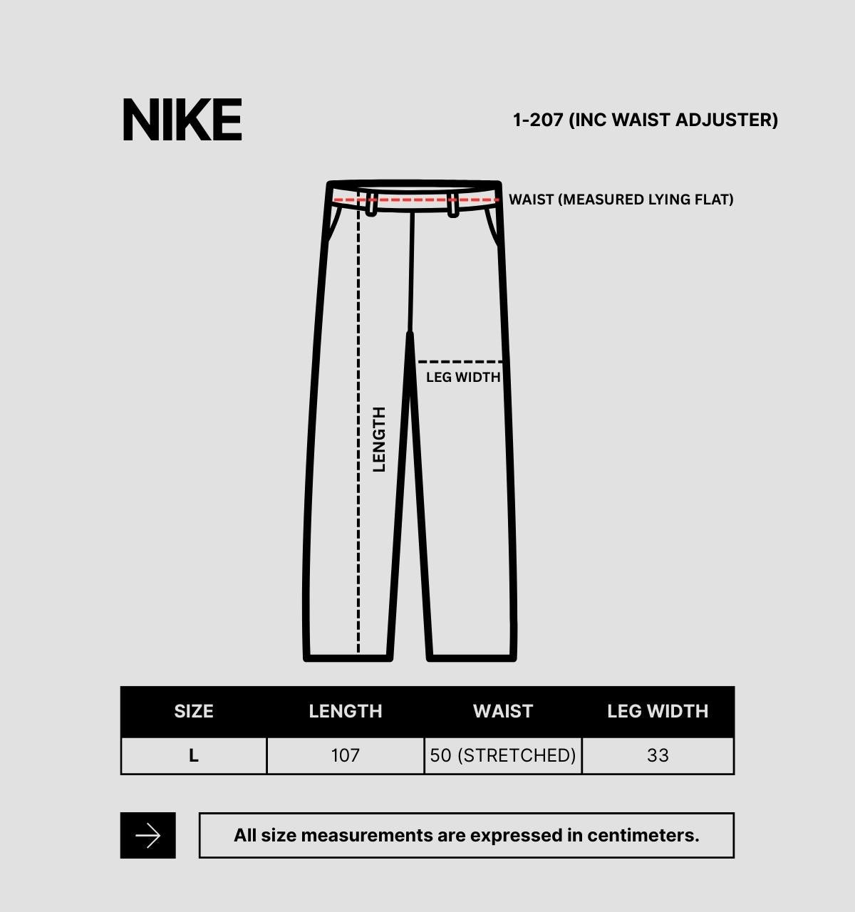 Vintage Y2K Nike Track Pants Size L Black White Detail Wide Leg Ankle Zip