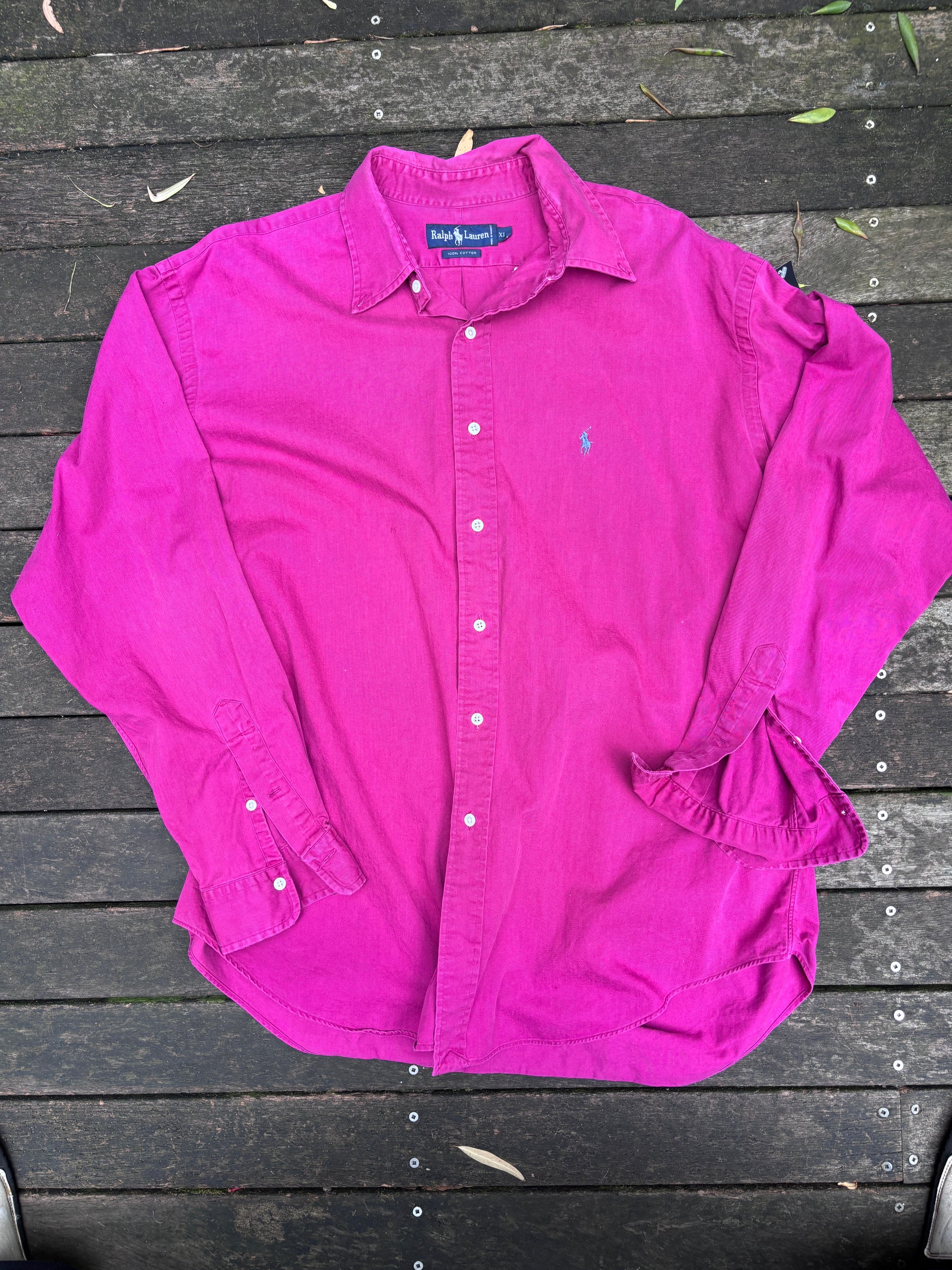 90's Tag Ralph Lauren Shirt Size XL Purple