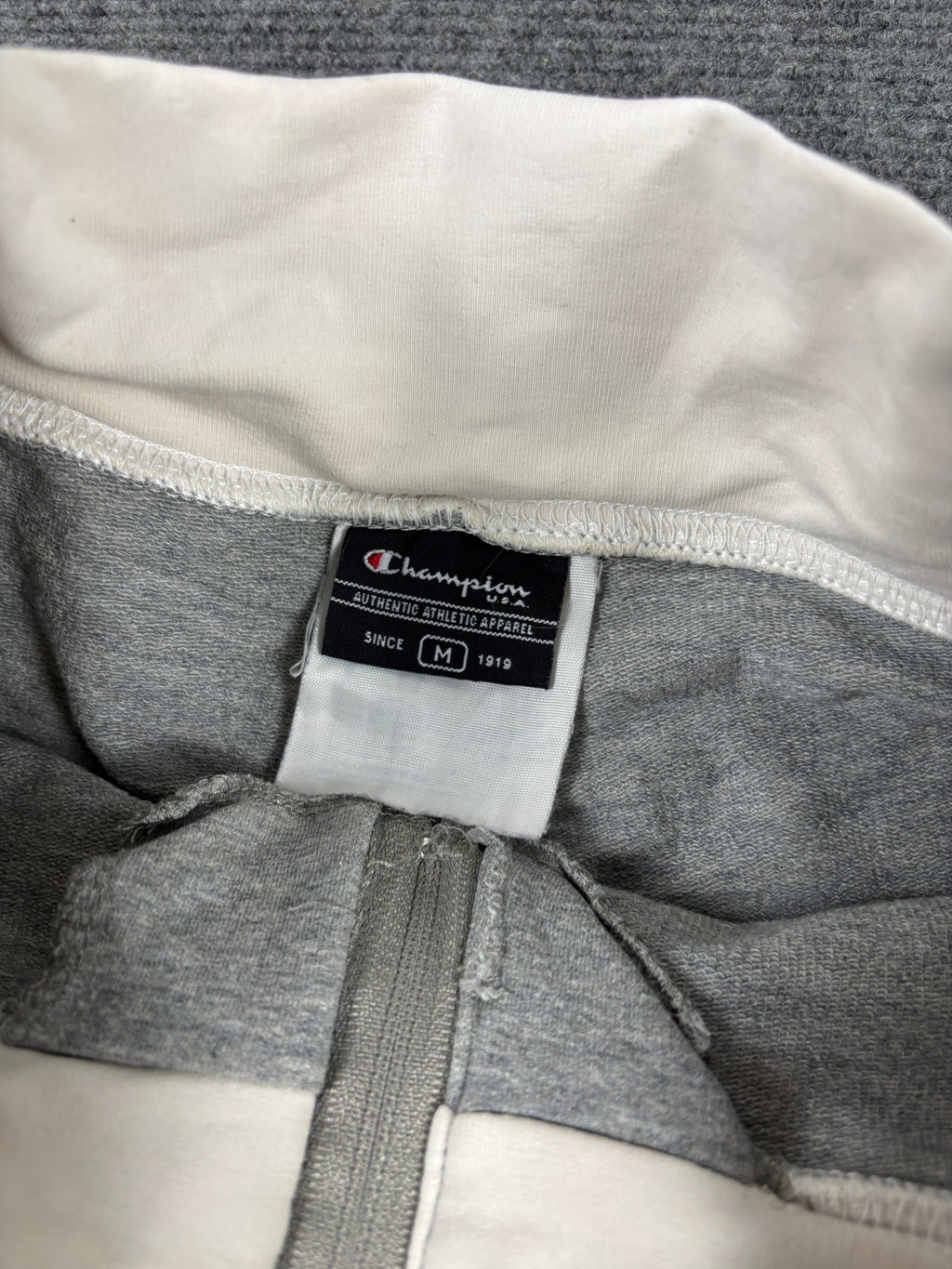 Vintage Y2K Champion activewear track pants women's small grey front zip