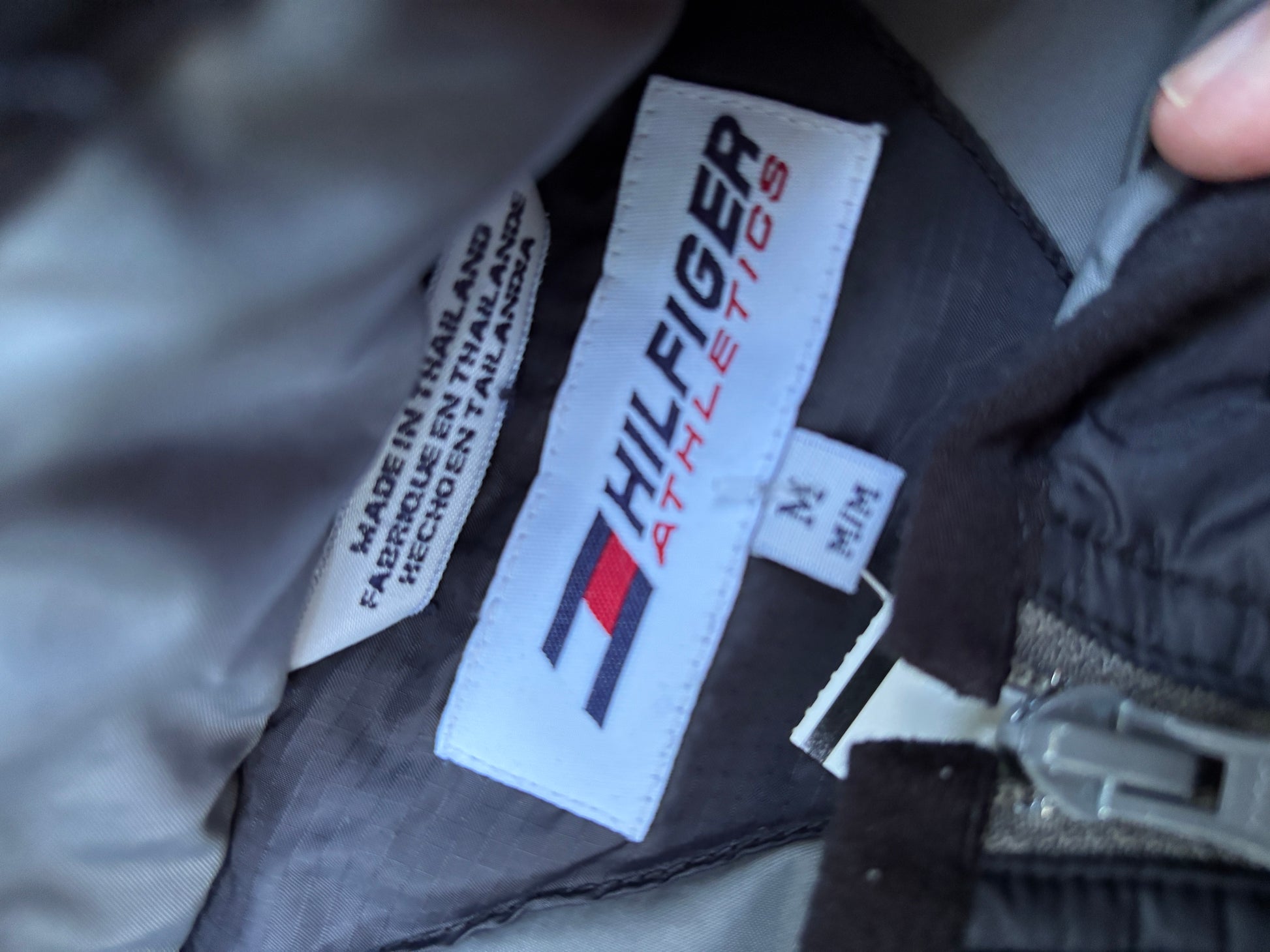 Vintage Tommy Hilfiger Athletics Puffer Vest Sz M Black