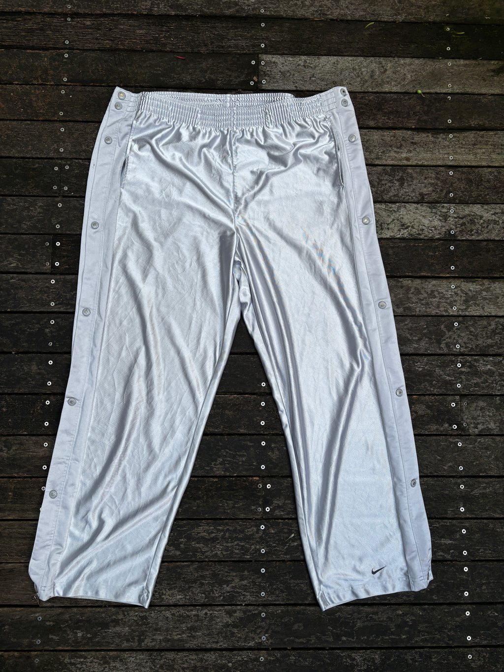 Nike Y2K Tearaway Basketball Track Pants Size XXL Grey
