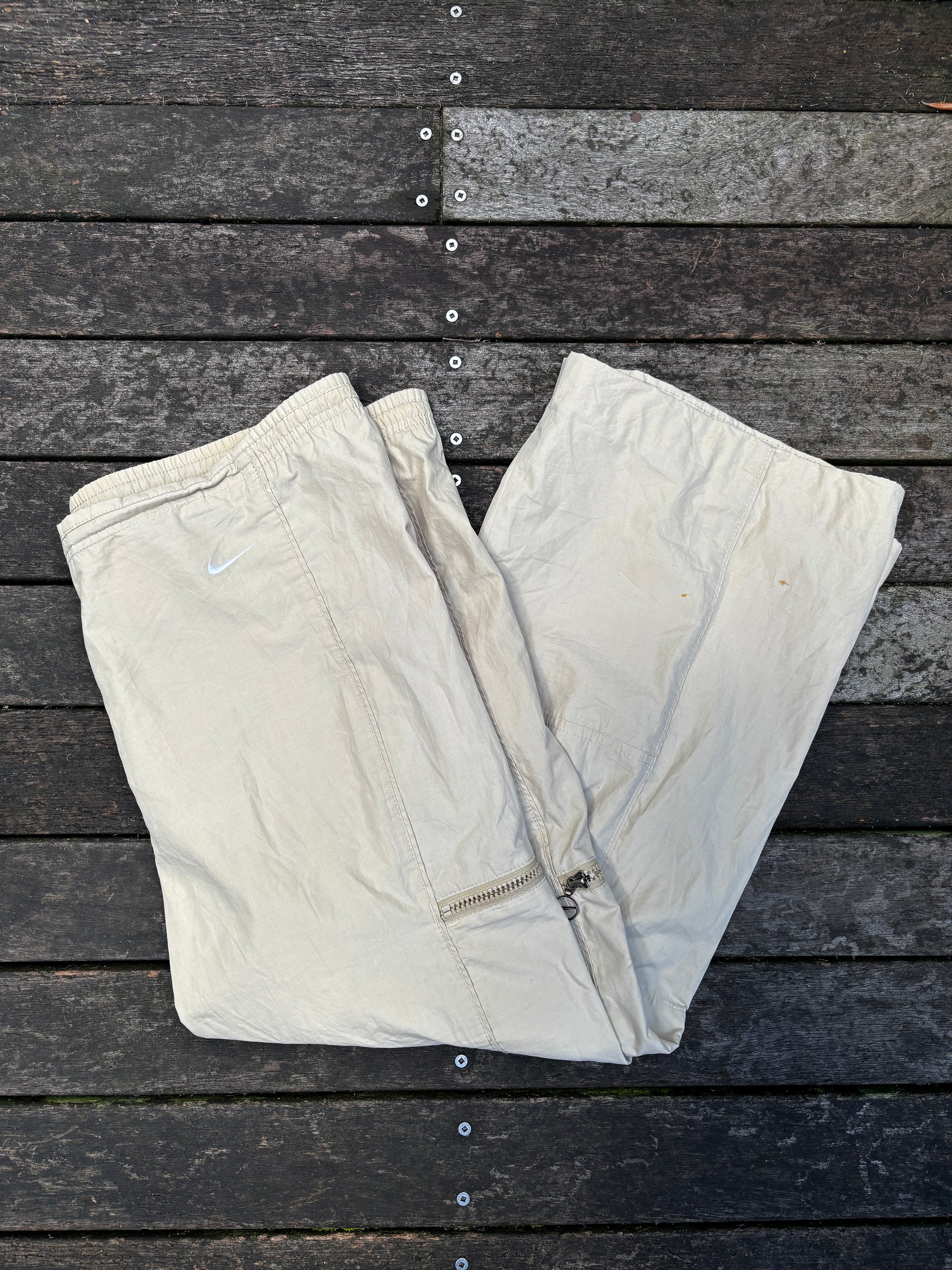 Vintage Y2K Nike 3/4 Pants Size XL Khaki Cargo