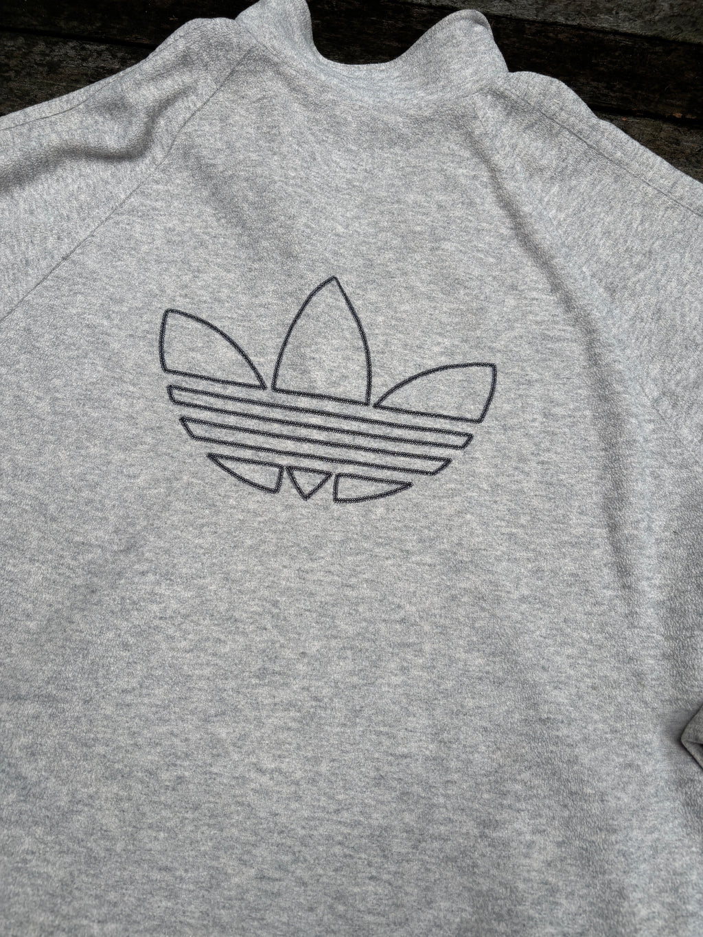 Vintage Adidas 1/4 Zip Ugly Jumper Size S