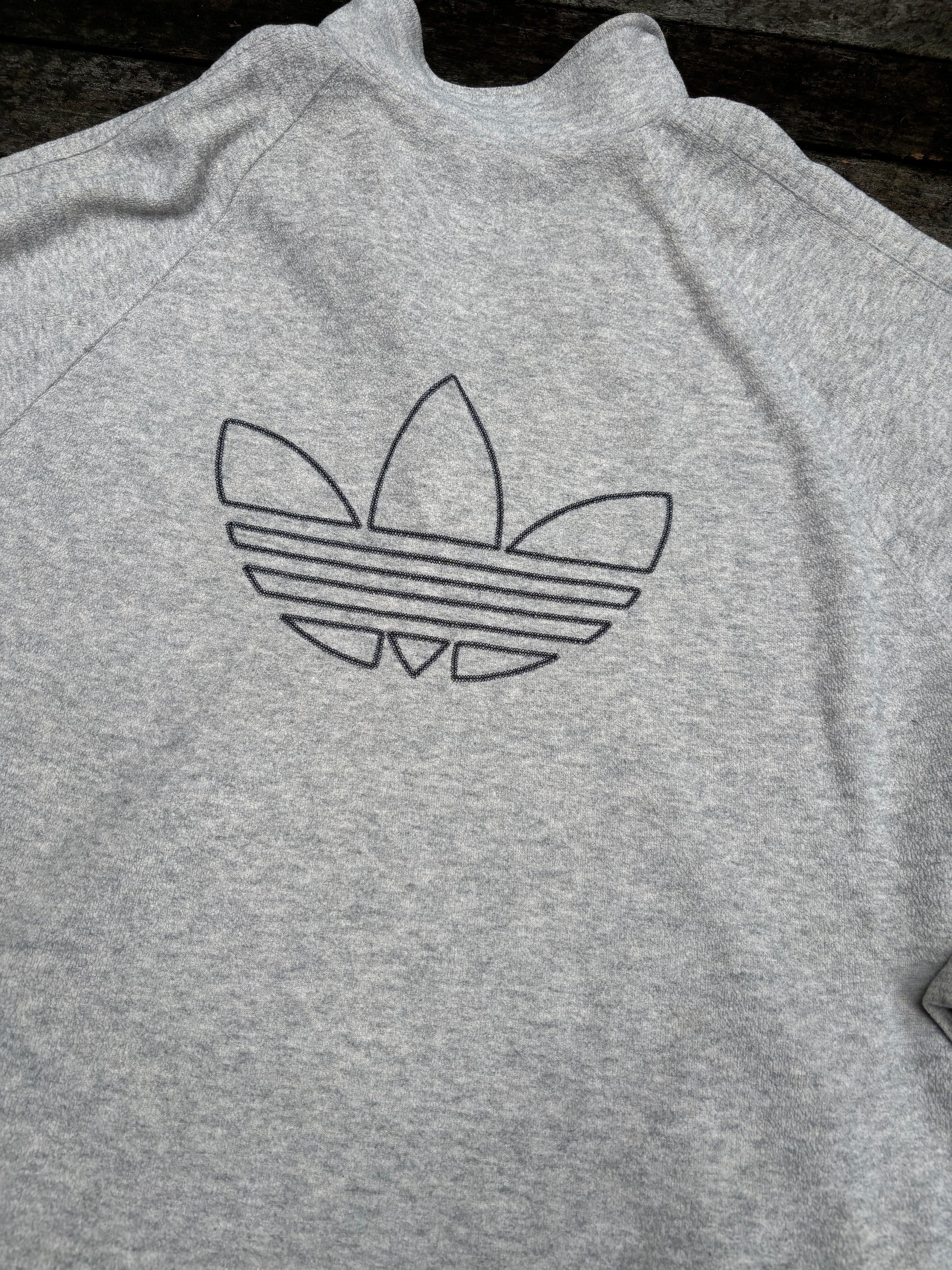 Vintage Adidas 1/4 Zip Ugly Jumper Size S