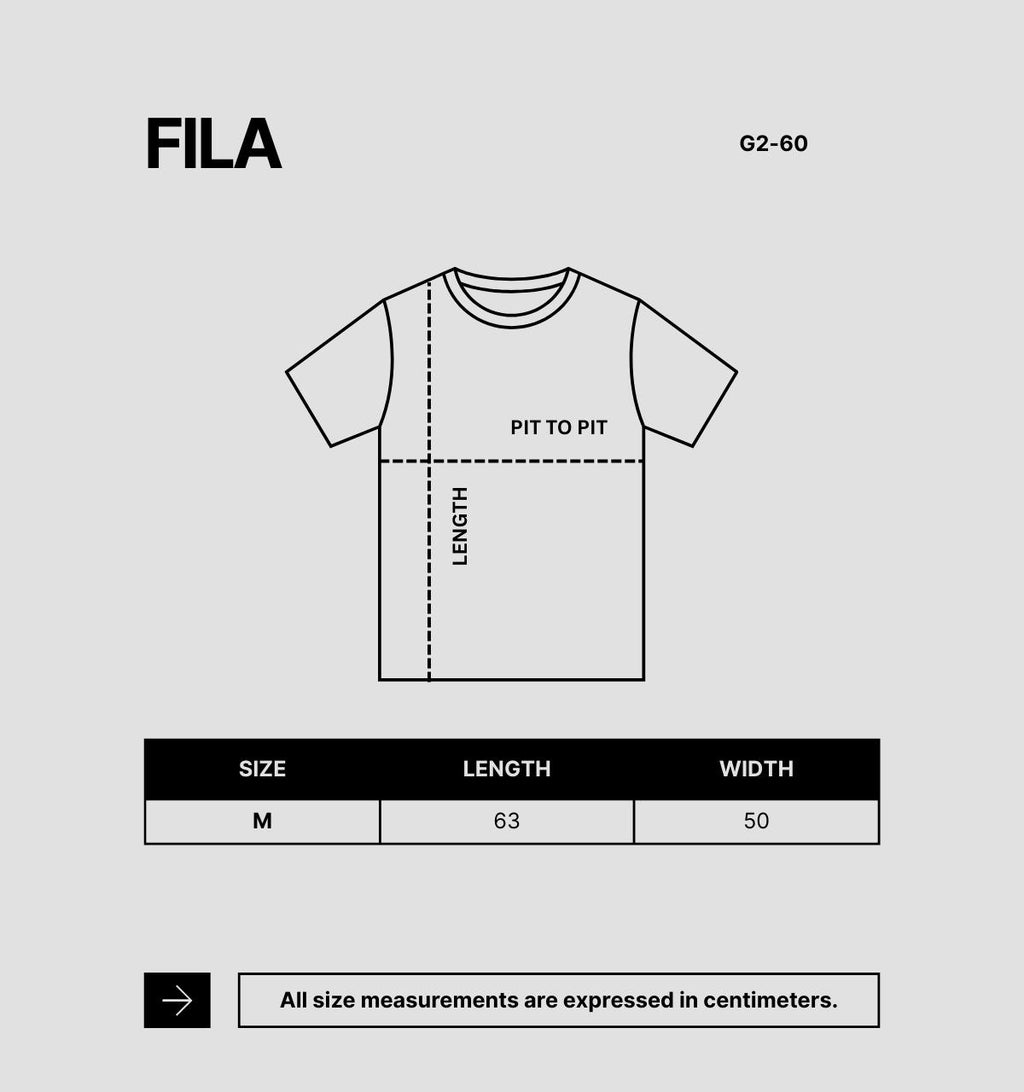 Fila Colour Block T-Shirt Size M Grey White Badge Logo