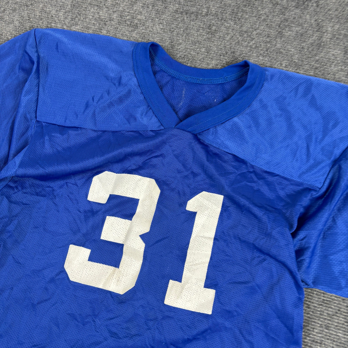 Vintage Wilson Football Jersey Women's Small Blue White High School