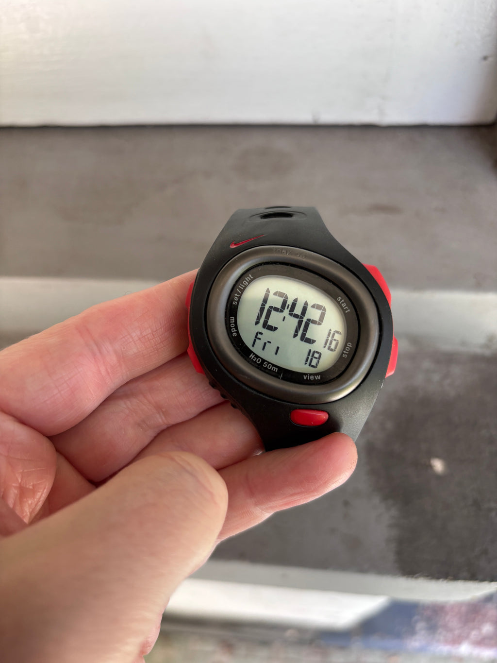 Vintage Y2K Nike Triax C5 Watch Digital SM0015 Red Black One Size OSFM