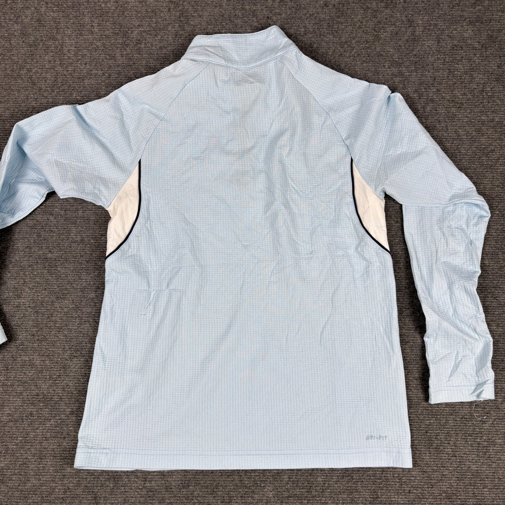 Vintage Y2K Nike Dri-Fit Jacket Women's Small Blue 1/4 Zip Activewear