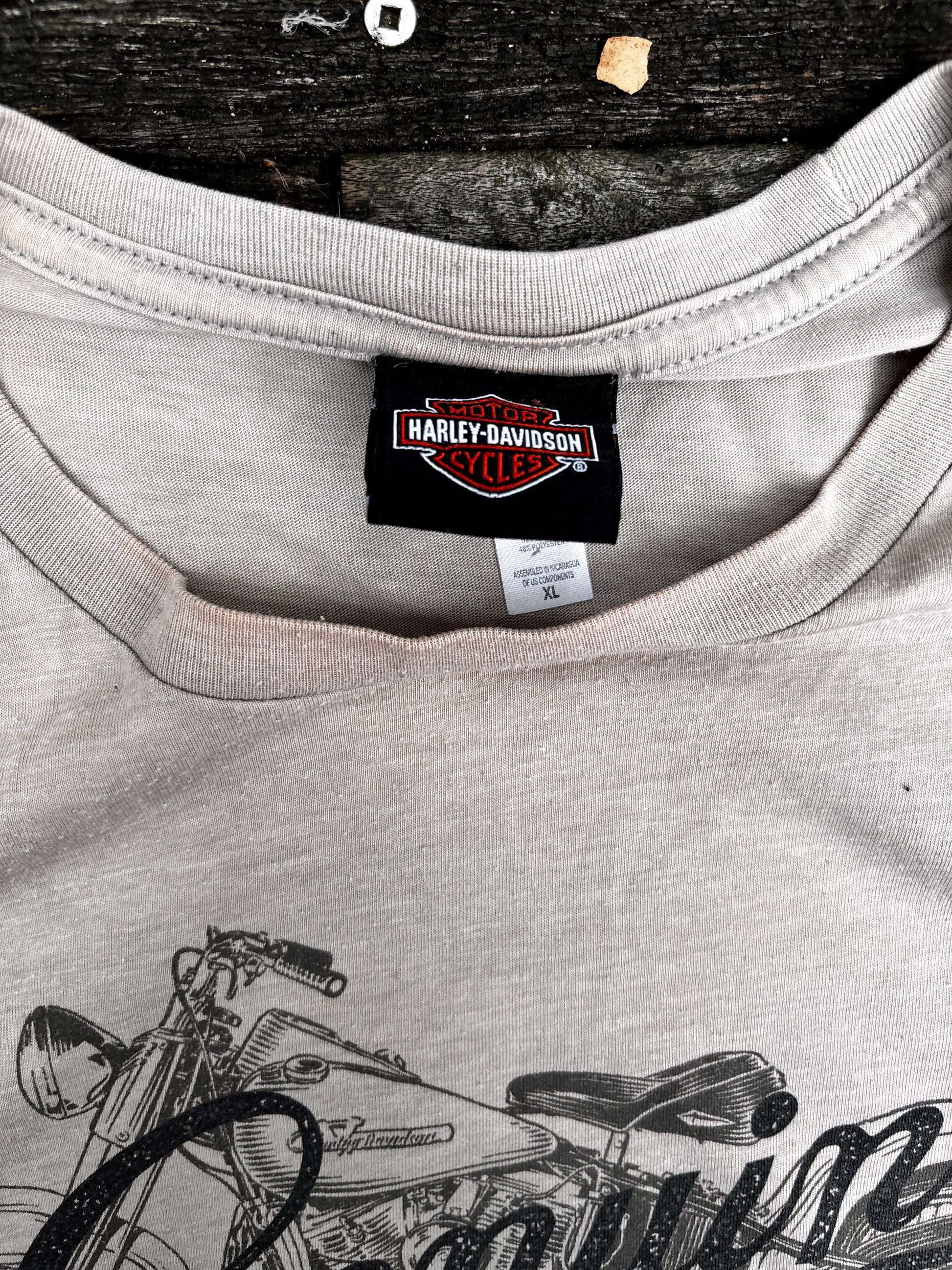 2018 Harley Davidson T-shirt Size XL Brown