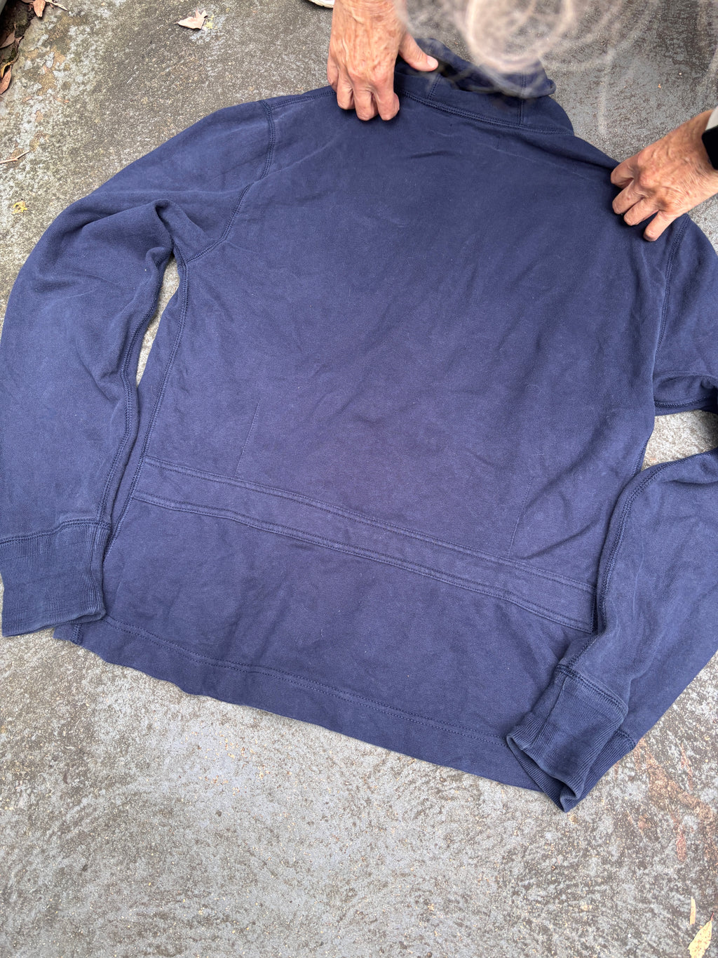 Vintage Y2K Polo Ralph Lauren Cardigan Size M Navy Chest Badge Cotton Button Up