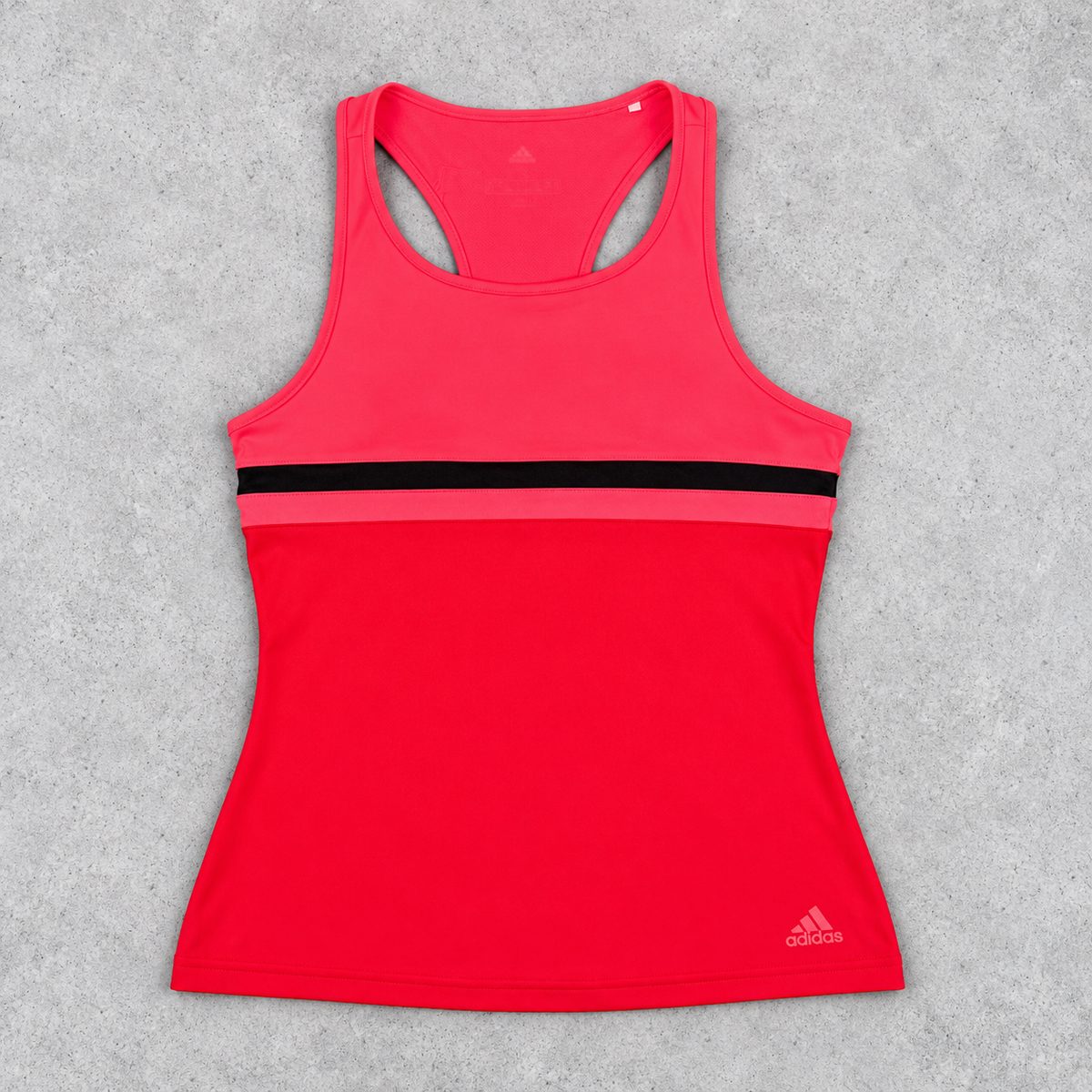y2k Adidas Climalite Tank Top Women's Small Red Pink Activewear