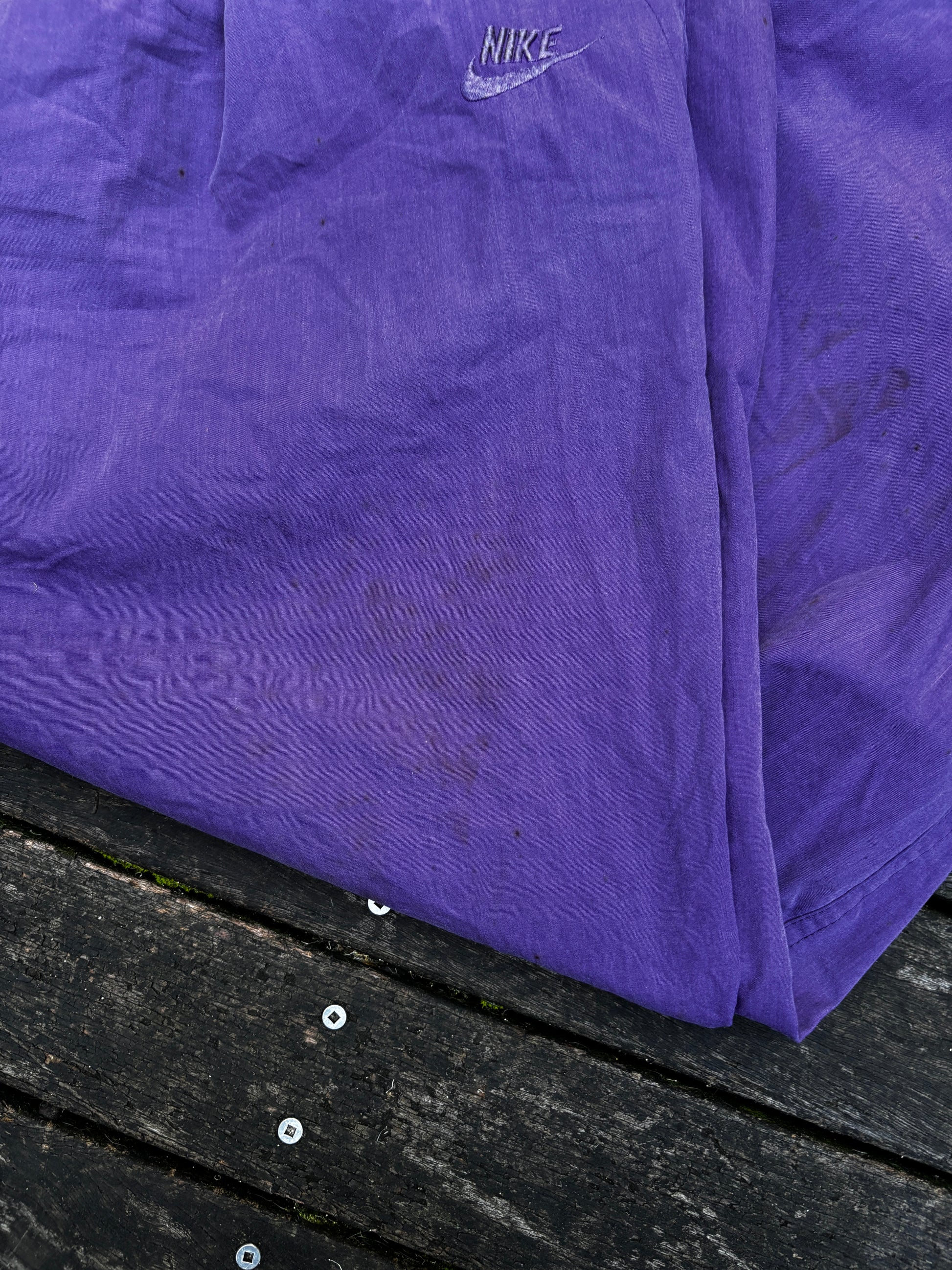 Vintage 90's Purple Nike Nylon Track Pants Size XL