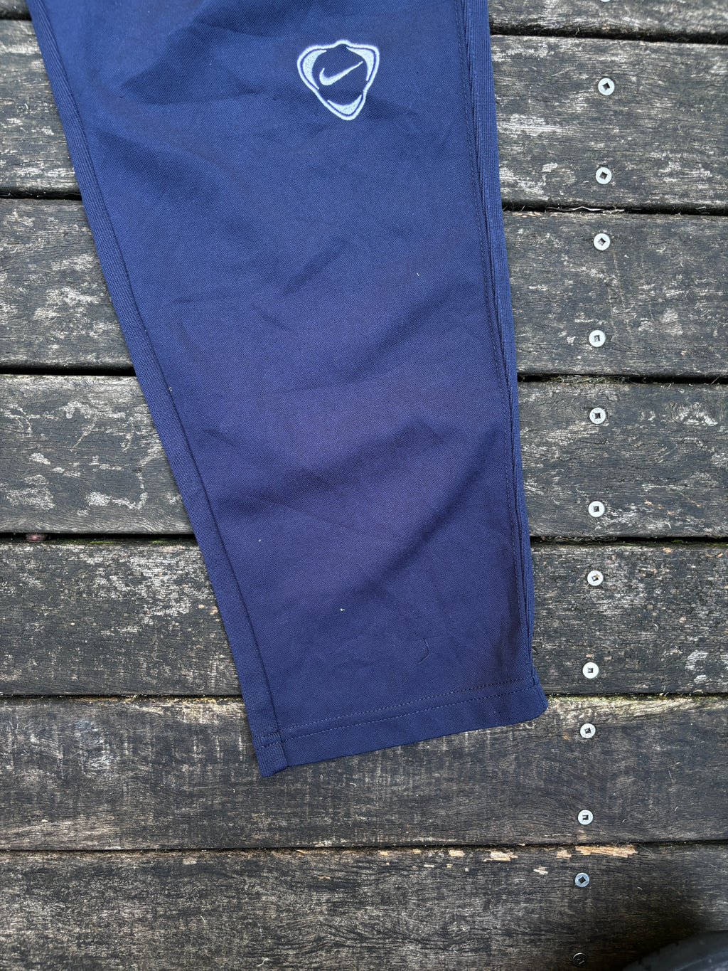 Vintage Nike Football Track Pants Size L Navy