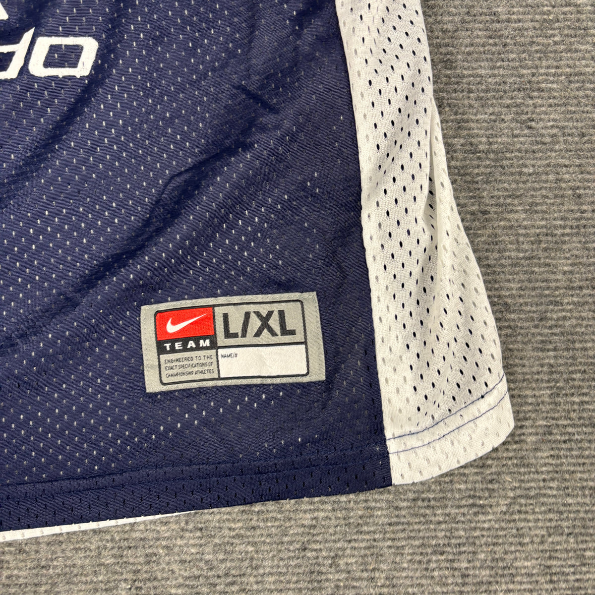 Nike Reversible Basketball Jersey Men's Large White Blue Mesh