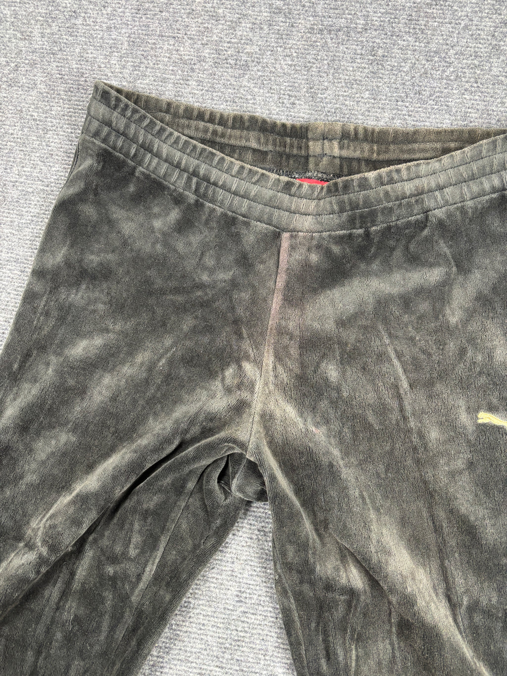 Vintage Puma Velour Track Pants Women's Small Flared Leg y2k Activewear