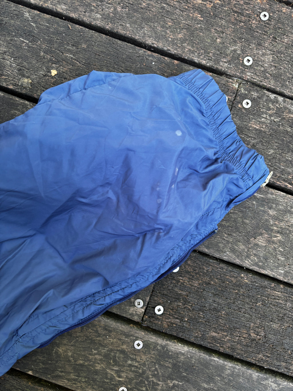 Nike Nylon Track Pants Size S Vintage Y2K Navy