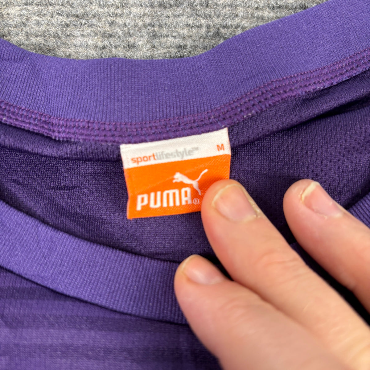 Vintage Y2K Puma Activewear T-shirt Women's Small Purple