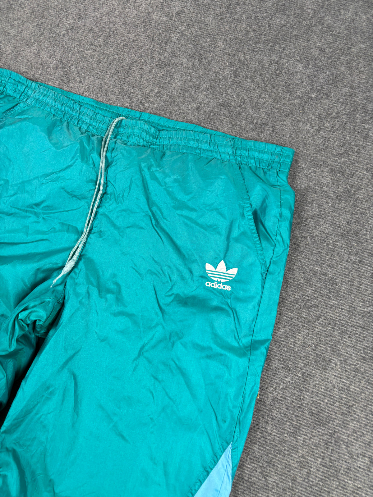 Vintage 90s Adidas Track Pants Men's Large Retro Cuffed Joggers