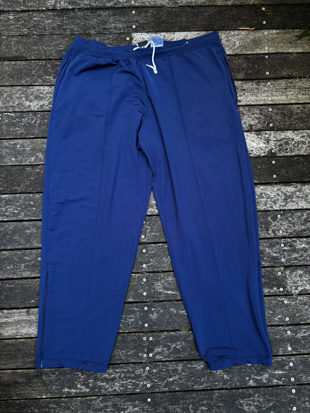 Vintage Y2K Nike Pleated Track Pants Size XL in Navy