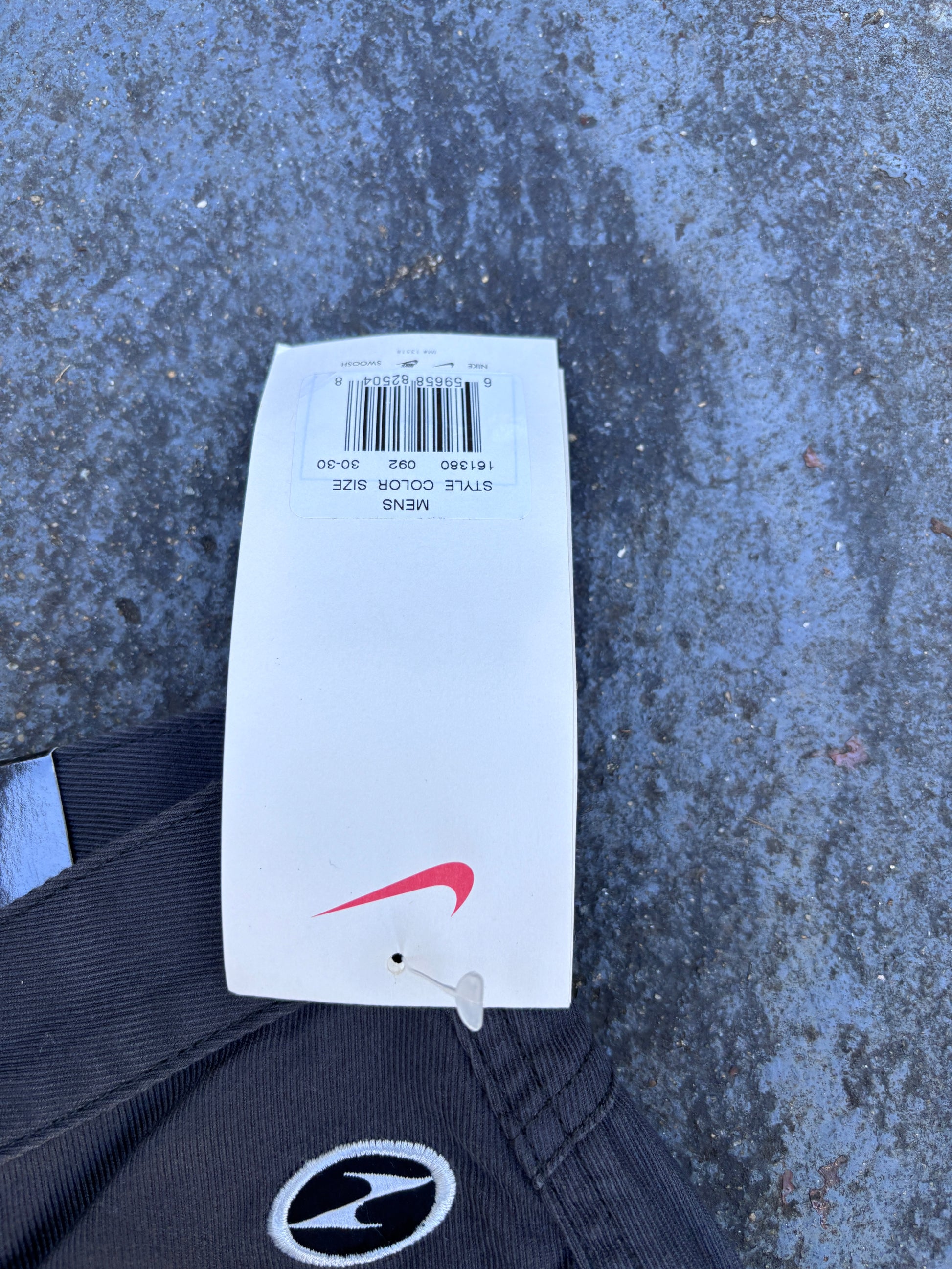 Vintage 90s Nike Golf Yin Yang Chinos Size 30 Grey Tiger Woods Pleated Wide Leg Pants