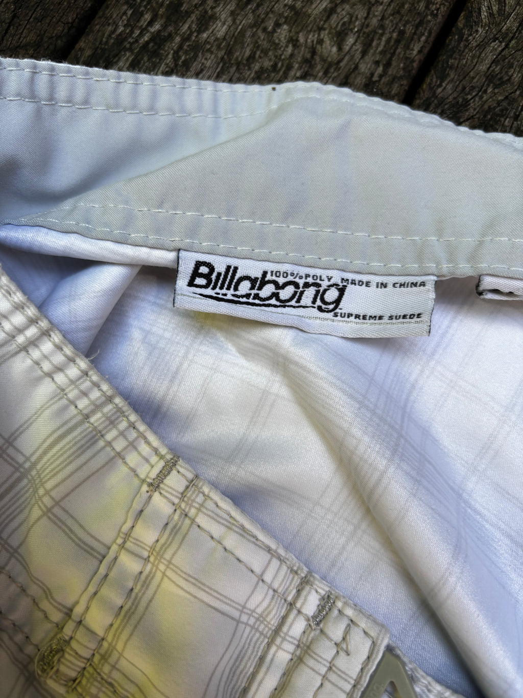 Y2K Billabong Board Shorts Size 34 Cream