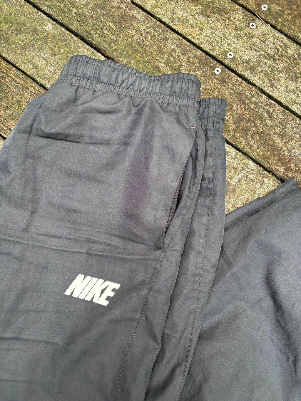 Classic Nike Track Pants Size M Black